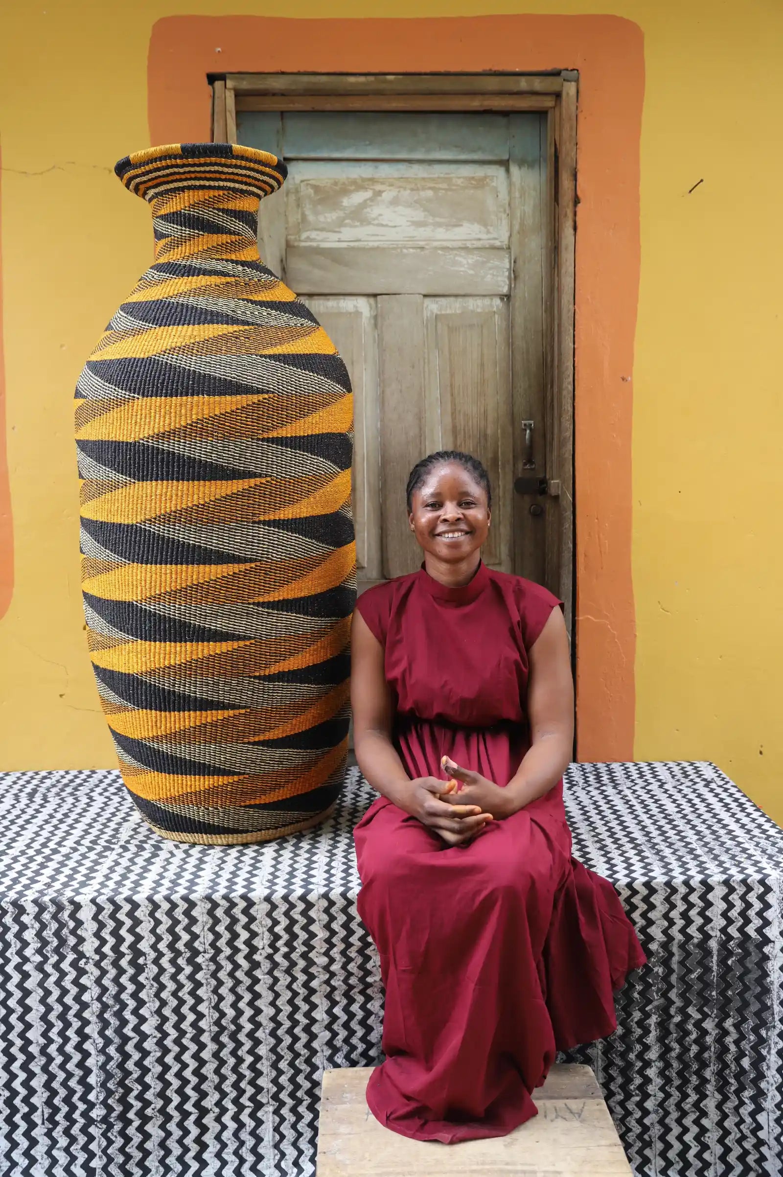 Terra Art Basket (Large) by Faustina Abeene