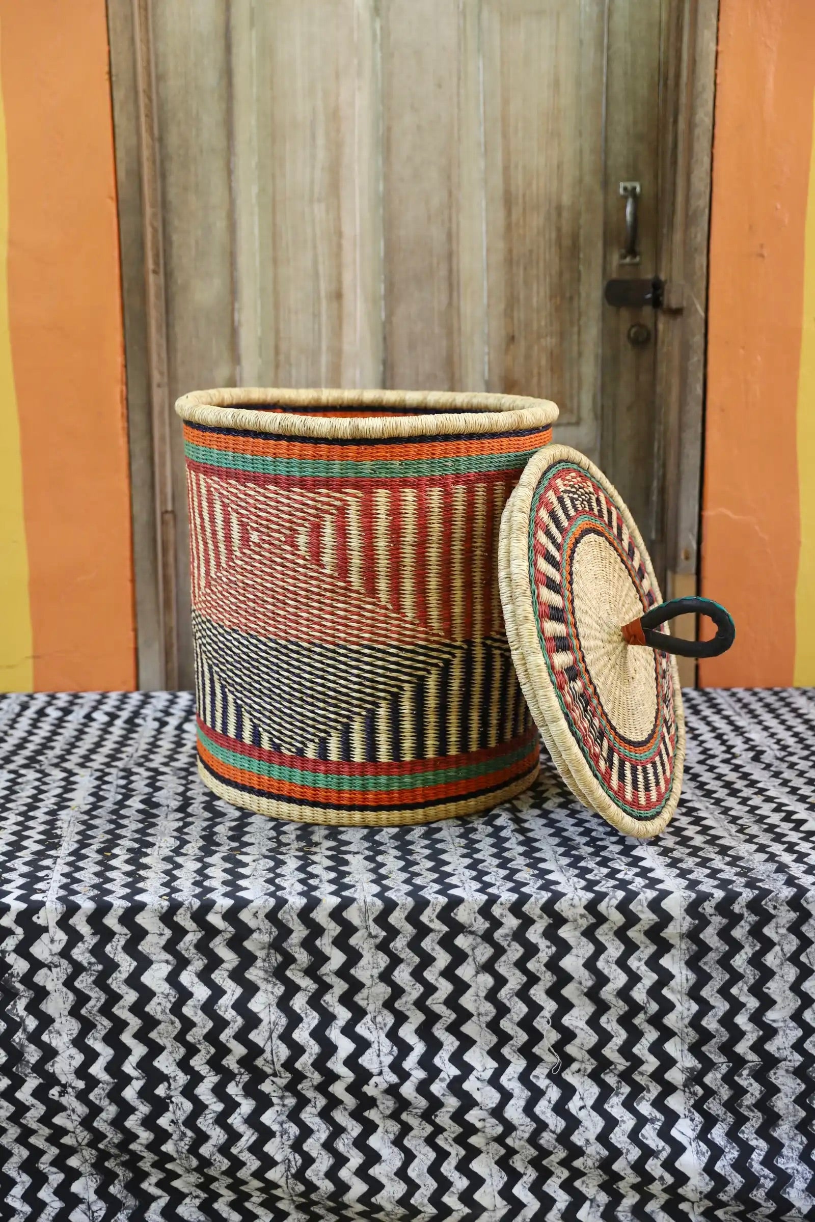 African-style Coiled outlets Storage Bin