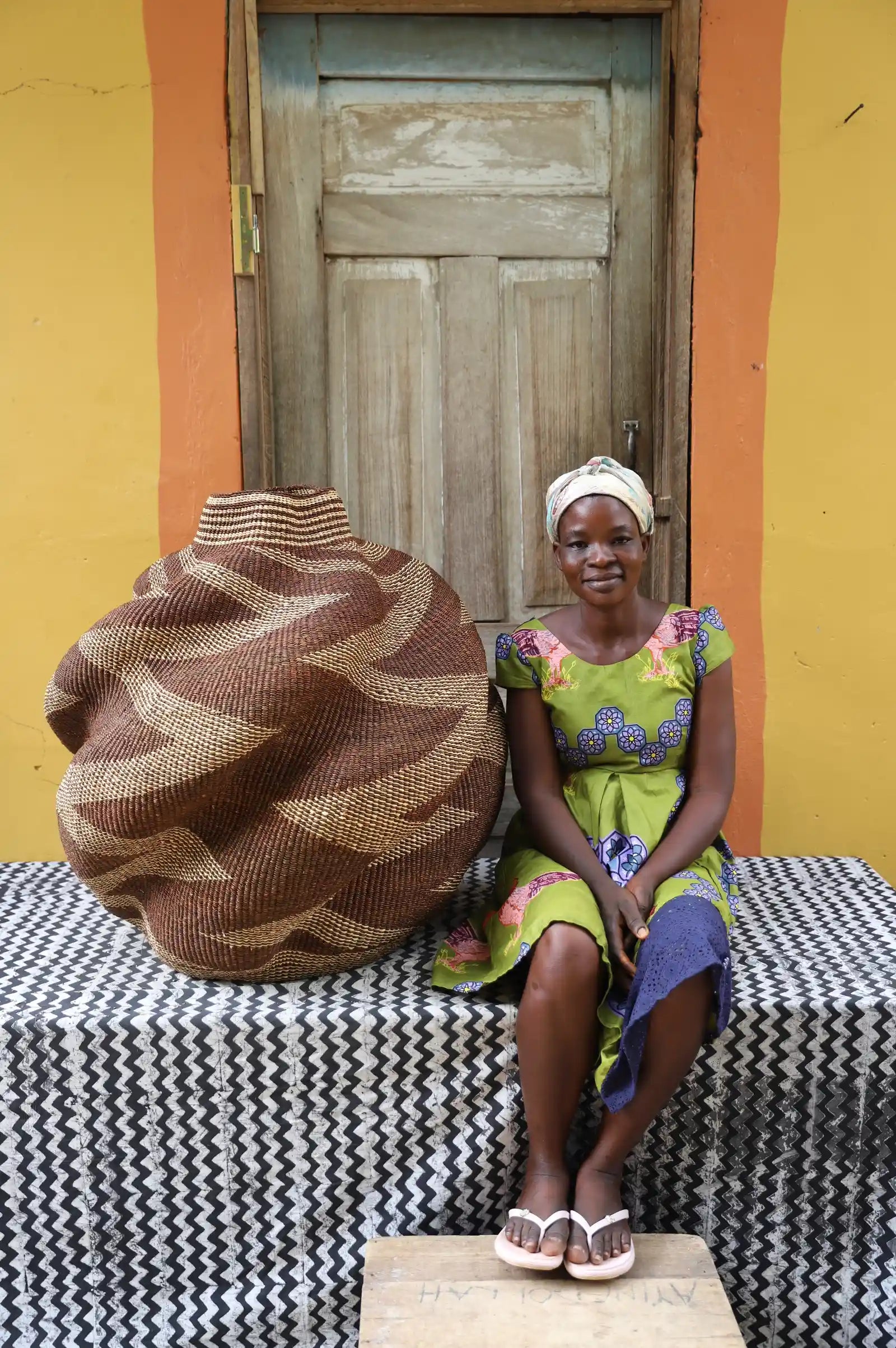 Yoomelingah-yure Art Basket (Large) by Blessing Akunga