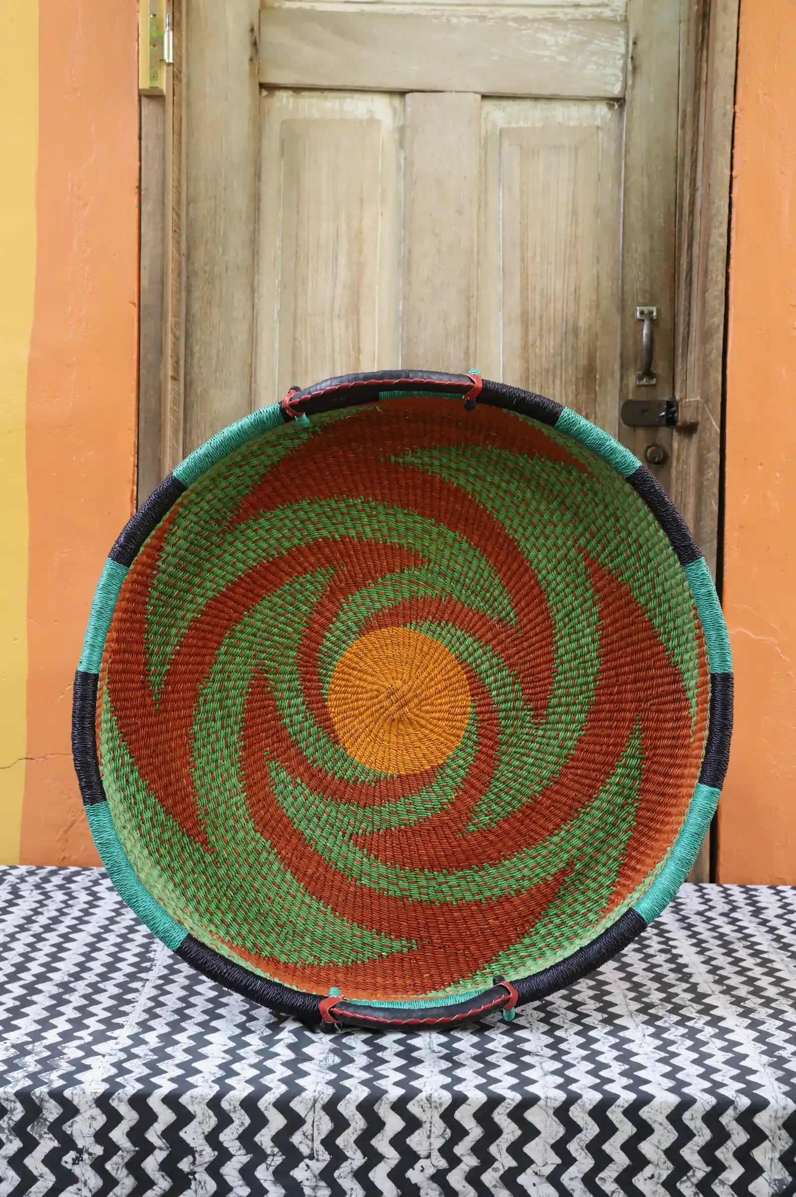 Woven Tray Wall Décor (Double Weave) (Large) by Nyaamah Atingabono