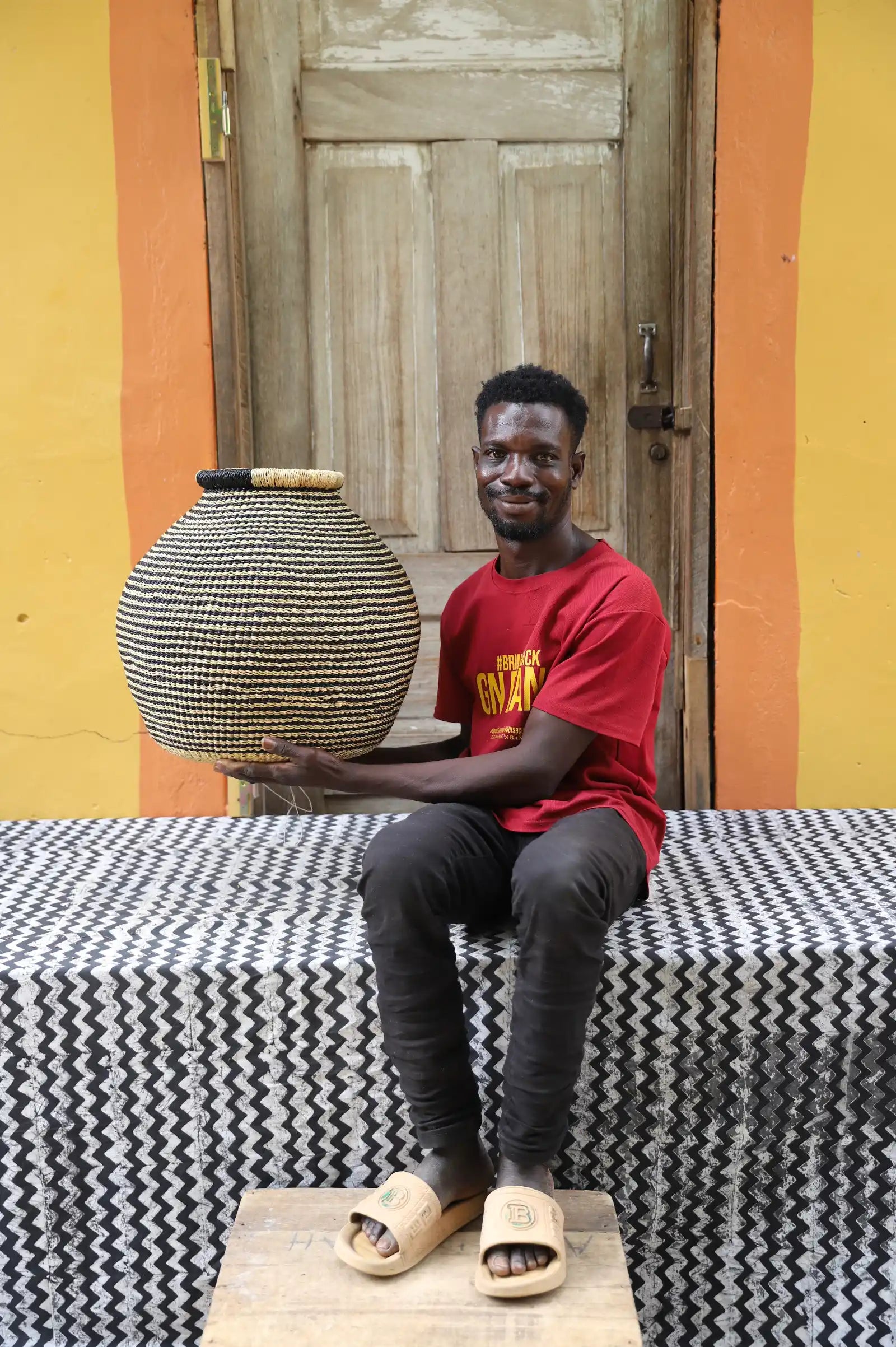 Kenkia  Art  Basket by Nsoh Abe-enge