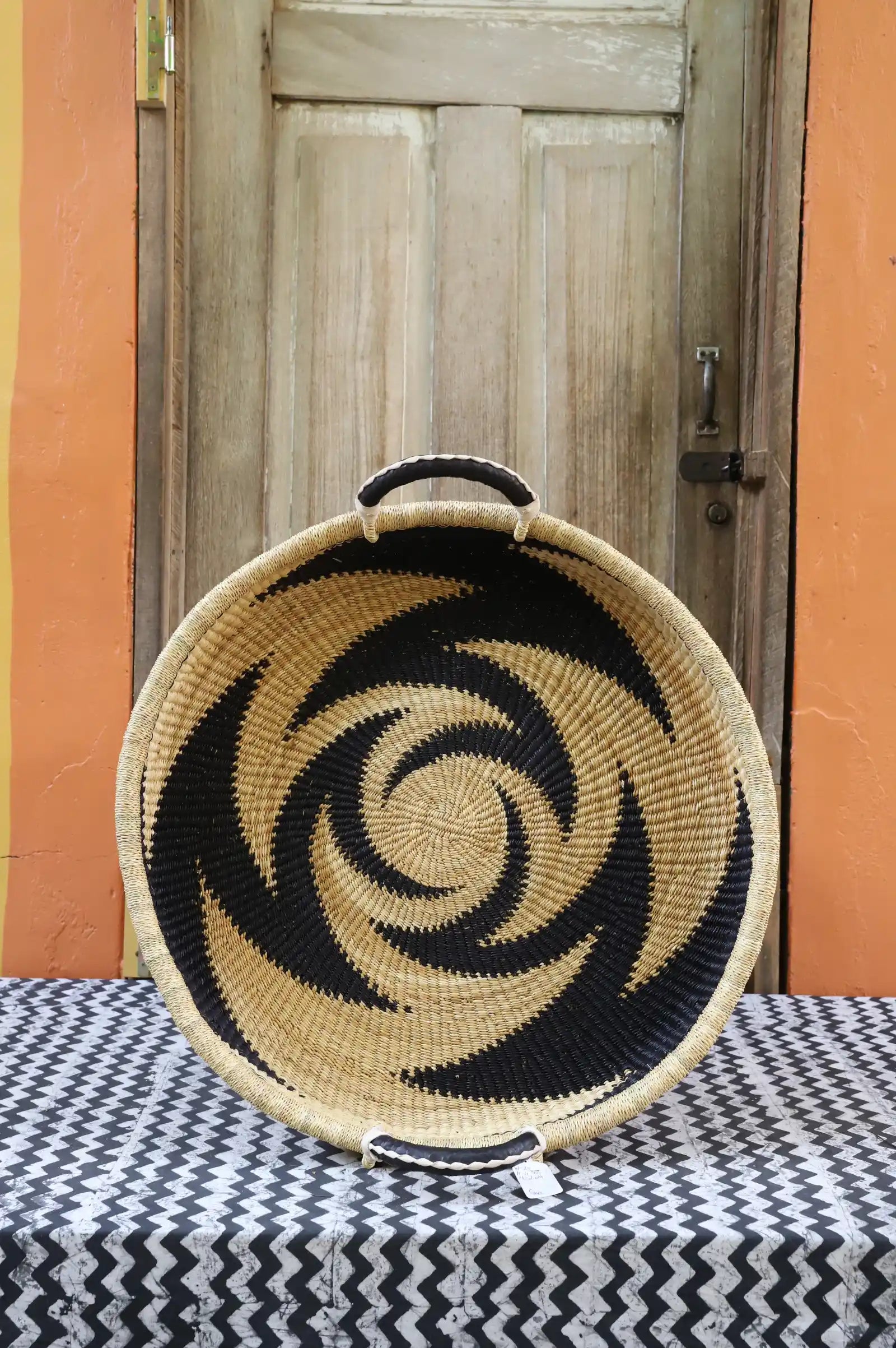 Woven Tray Wall Décor (Double Weave) (Medium) by Grace Adongo