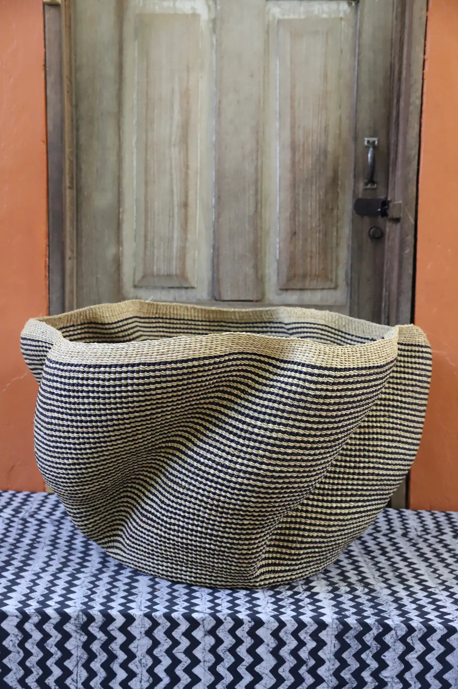 Giant Wave Art Basket by Ndita Agobka