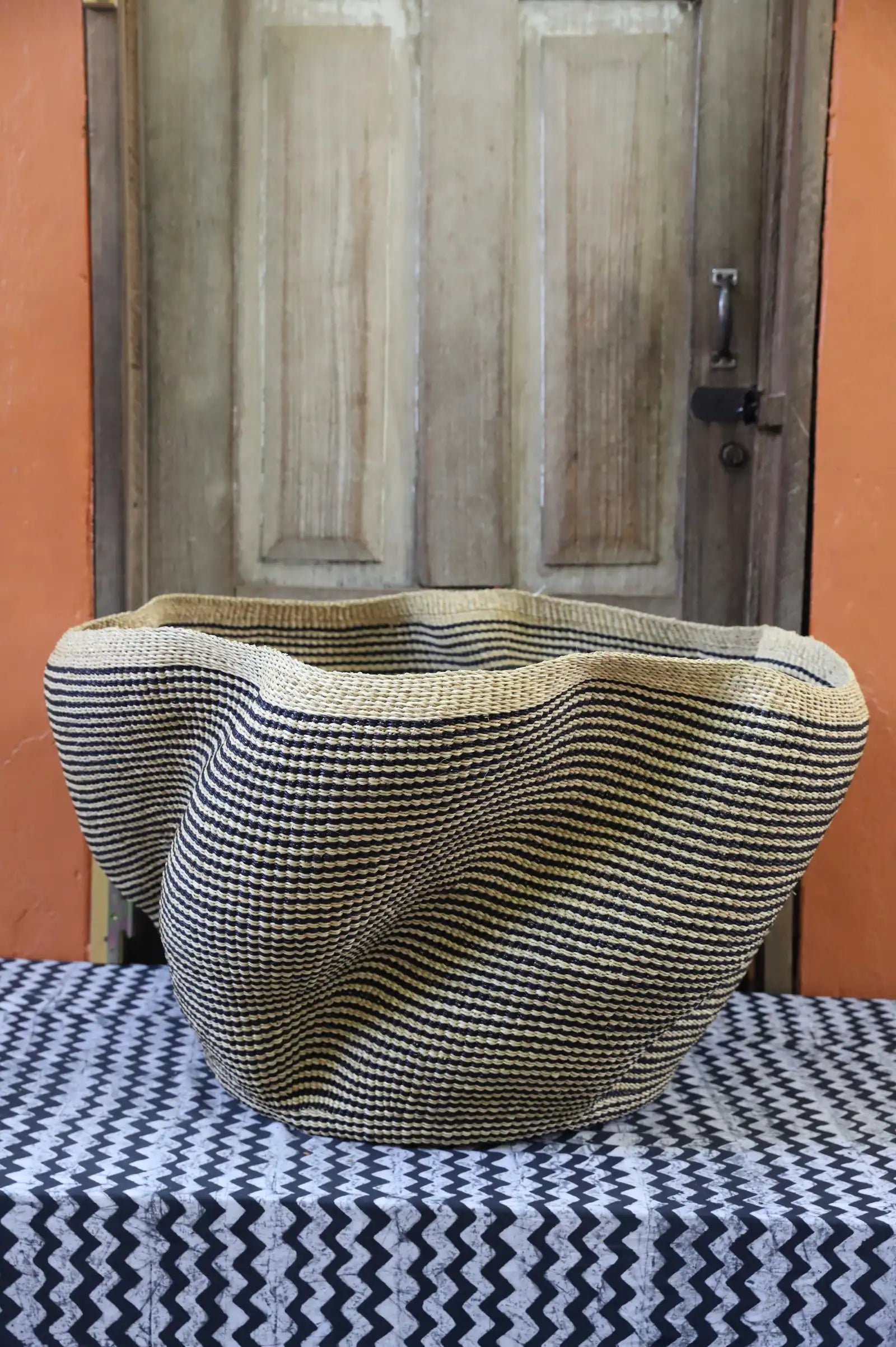 Giant Wave Art Basket by Ndita Agobka