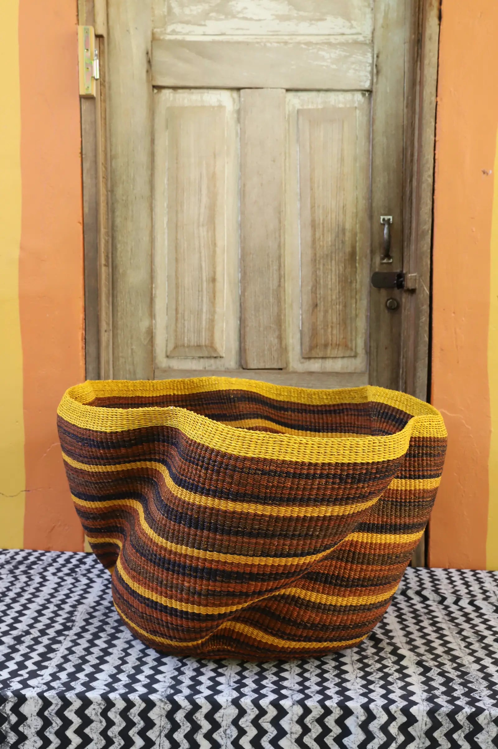 Giant Wave Art Basket by Azumah 
