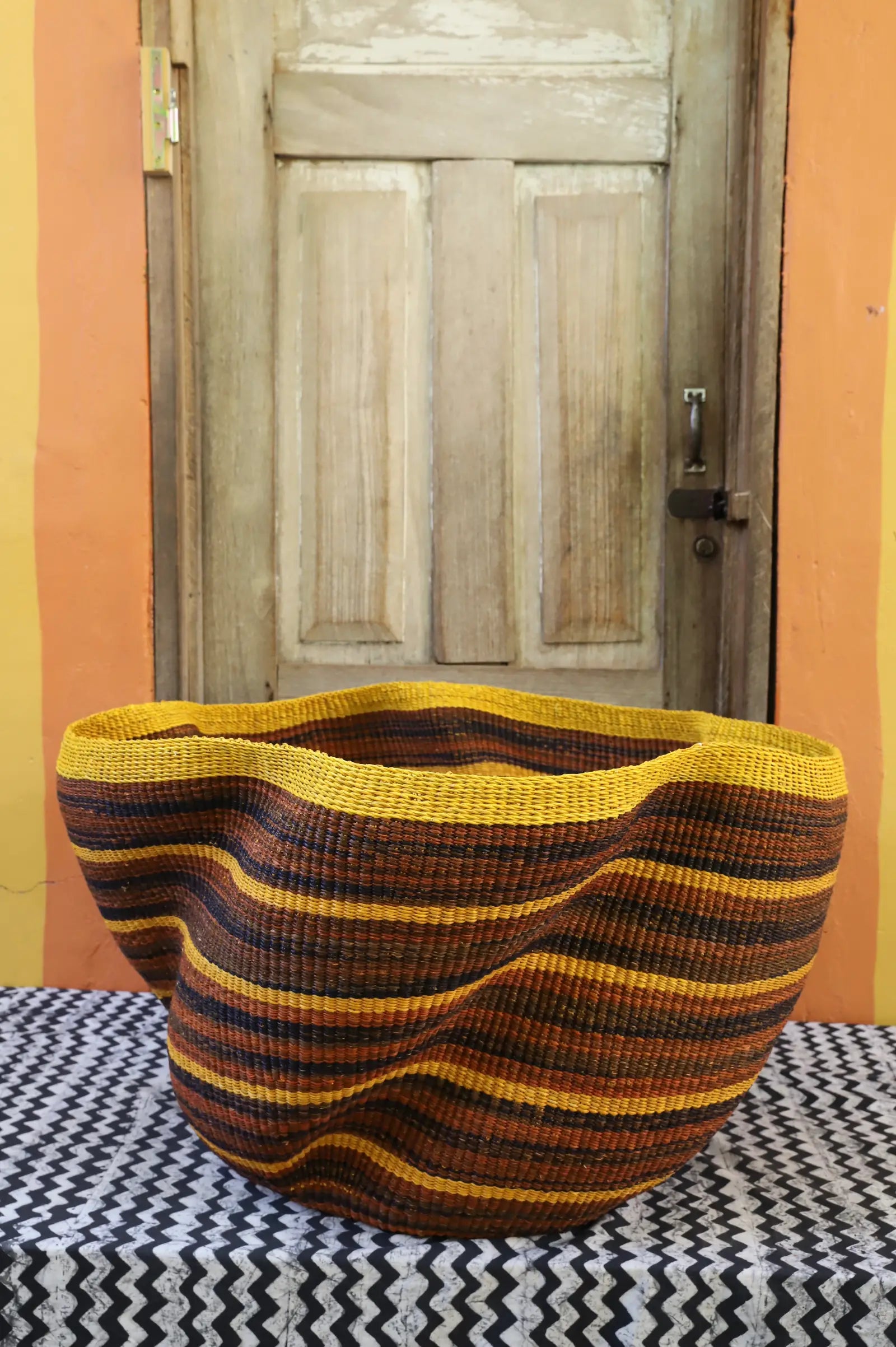 Giant Wave Art Basket by Azumah 