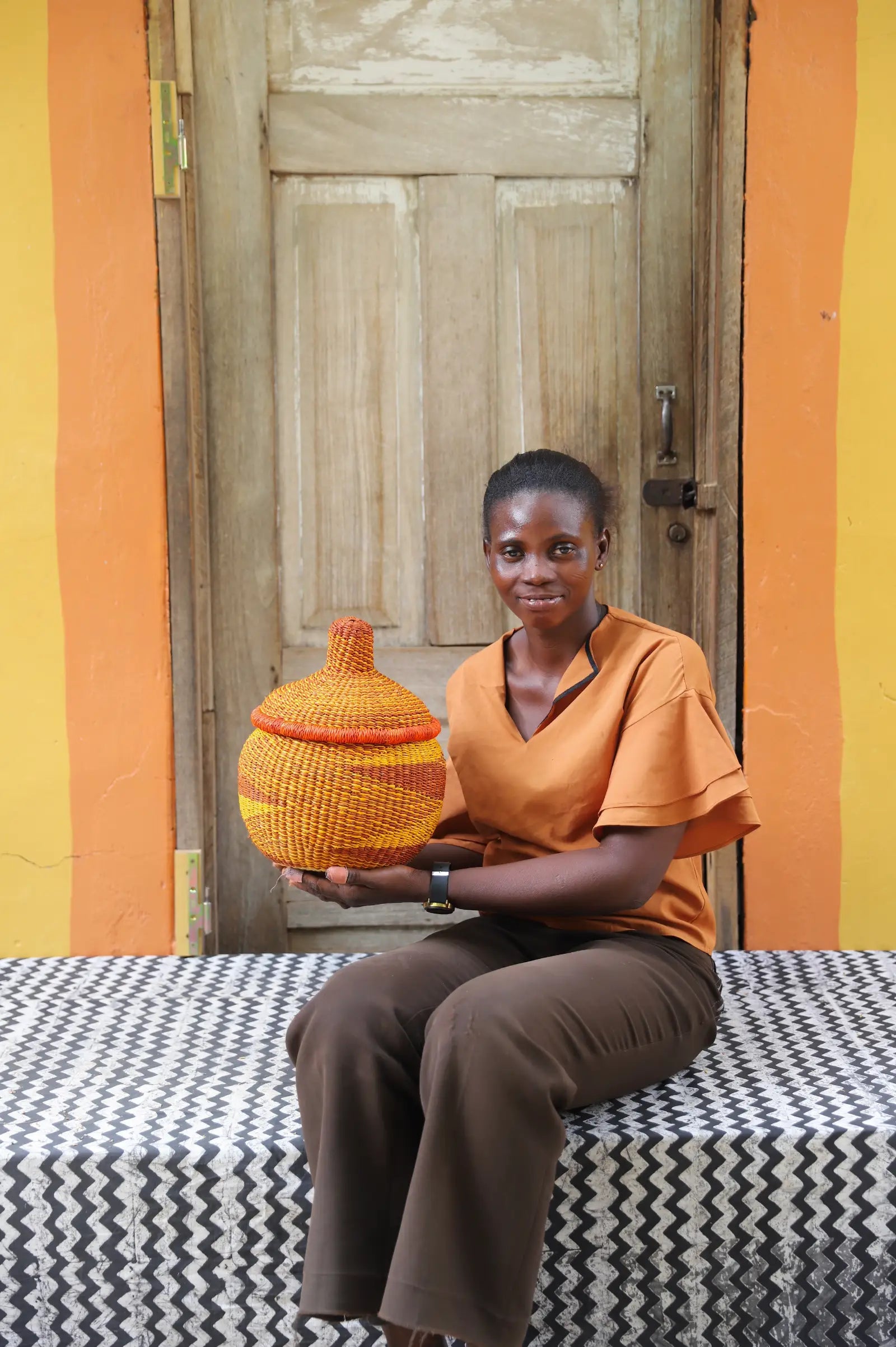 Orbit Storage Basket (Small) by Modesta Adongo