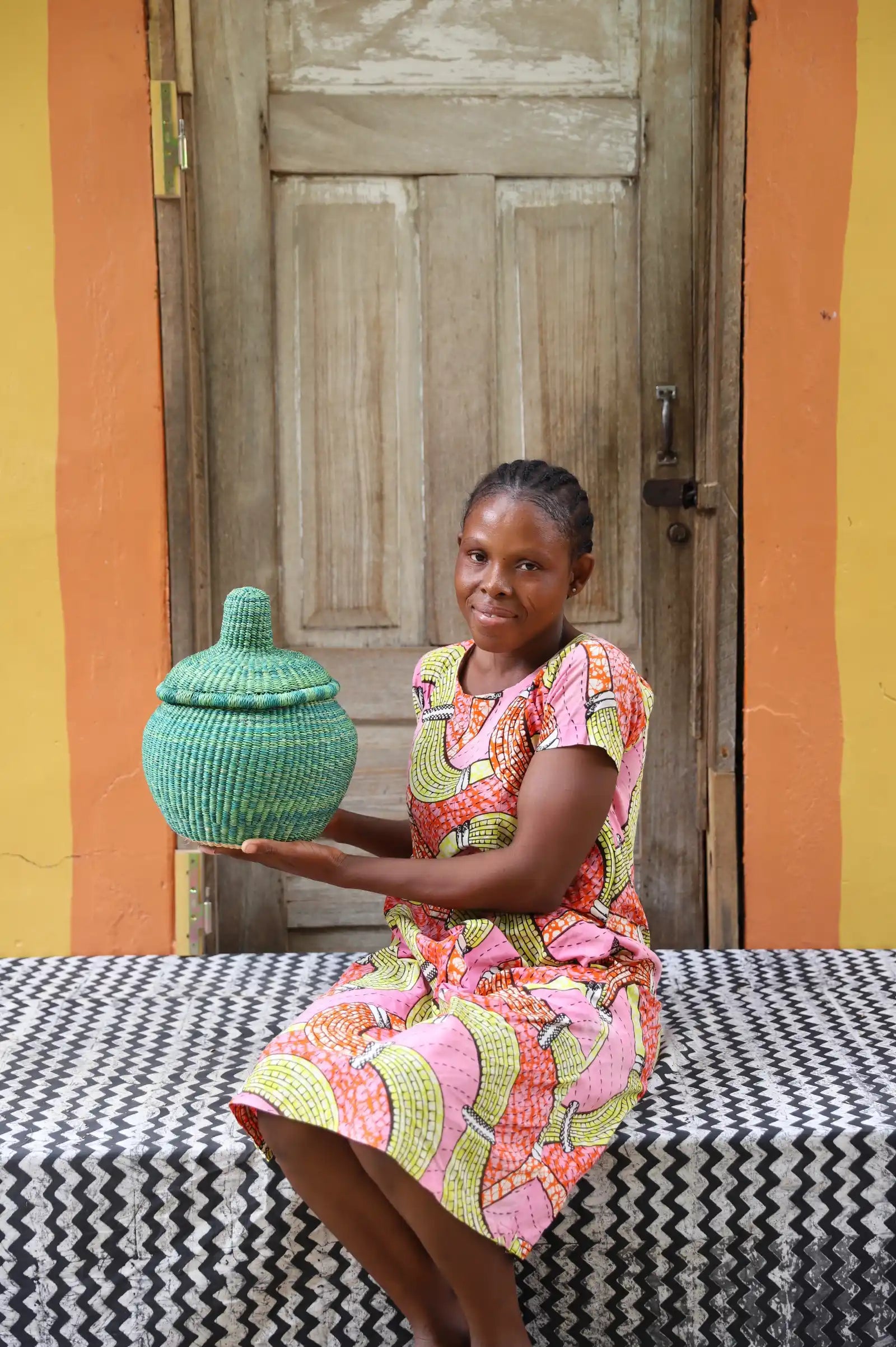 Orbit Storage Basket (Small) by Rosina Aengwane