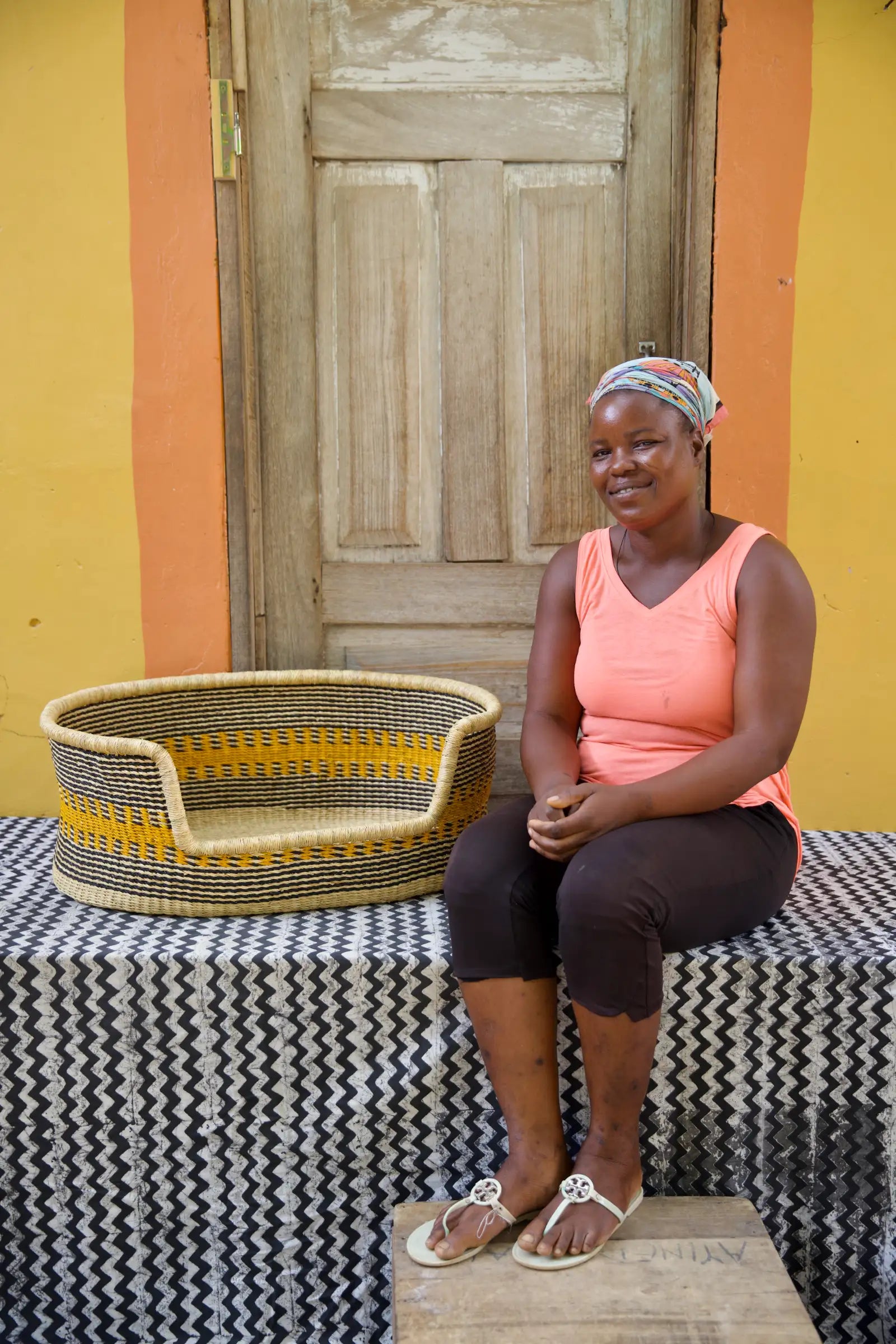 Dog Bed Pet Basket (Medium) by Azubire Abugre