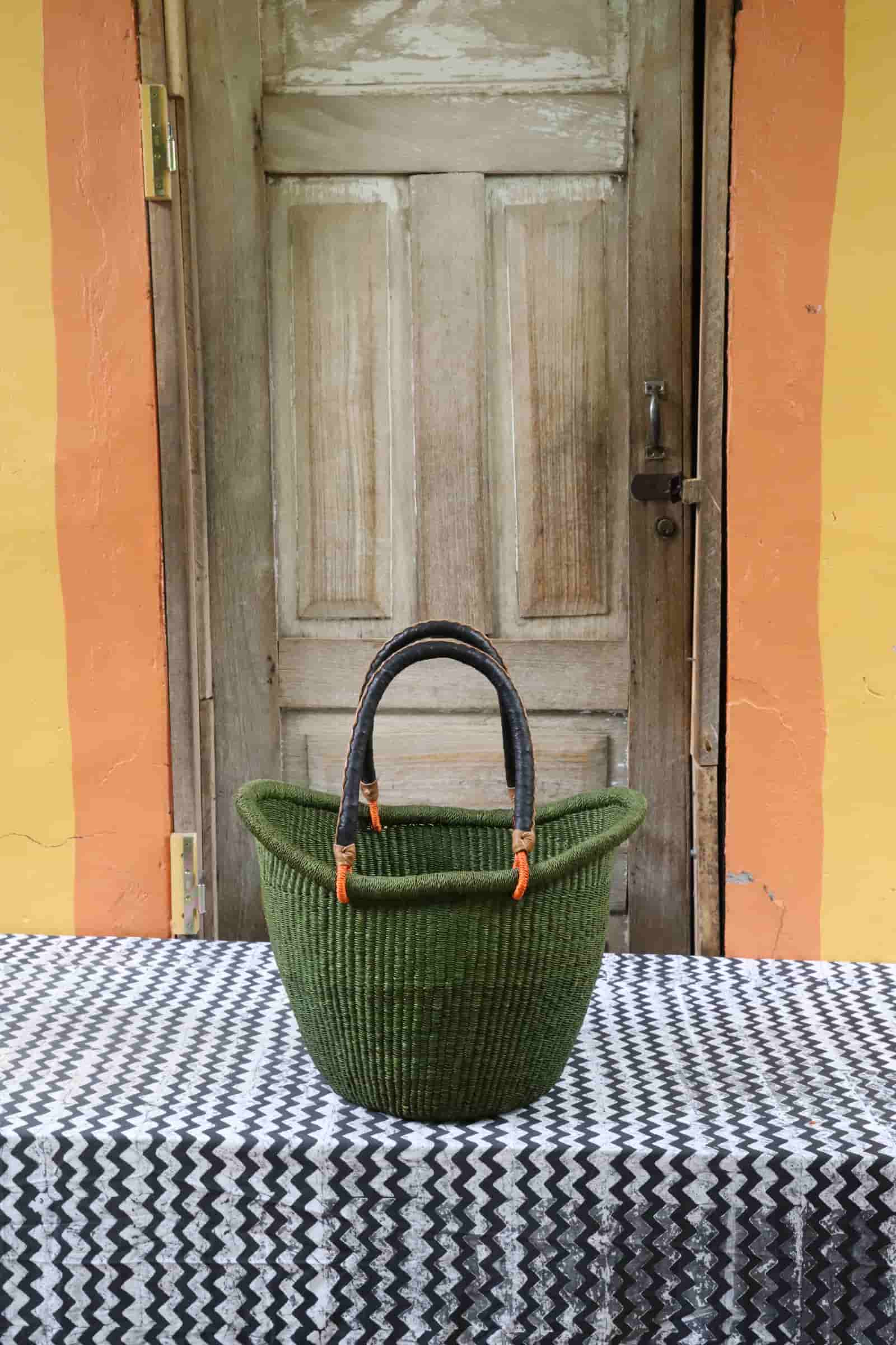 Nyariga Dip - dyed Basket (Large) - The Baba Tree Basket Company