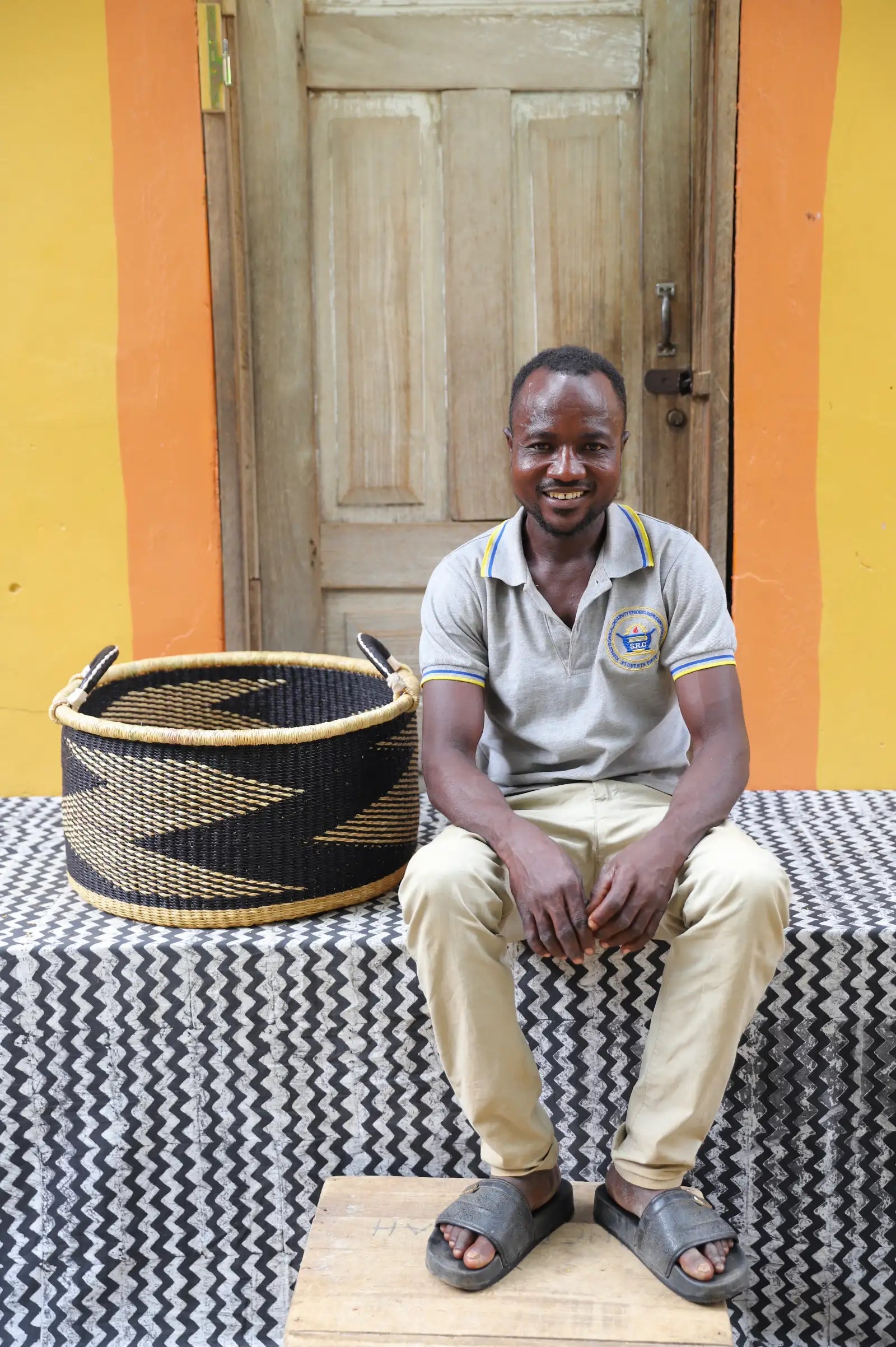 Woven Tub (Medium) by Asayamga Anaba