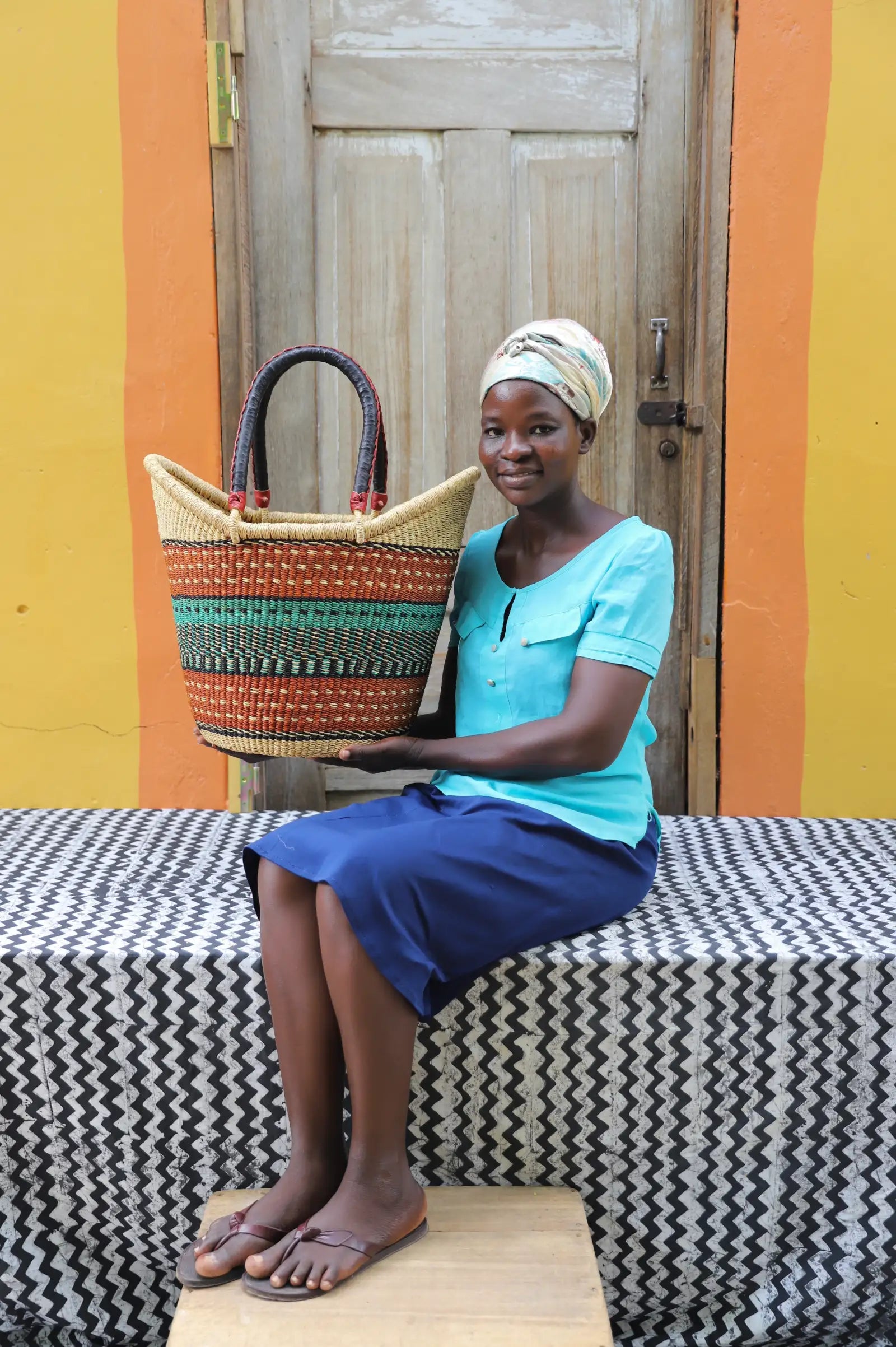 Nyariga Shopping Basket (Large) by Blessing Akunga