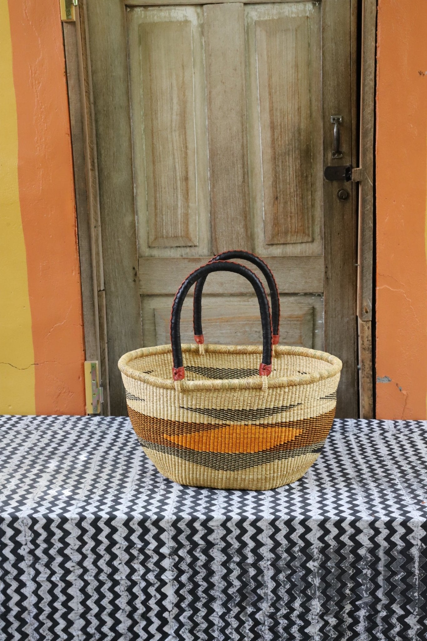 Oval Shopping Bag (Large) - The Baba Tree Basket Company