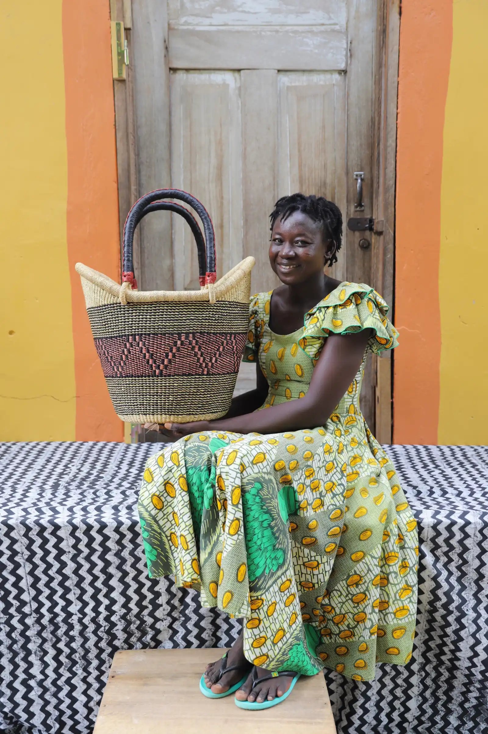 Nyariga Shopping Basket (Large) by Christiana Anaba