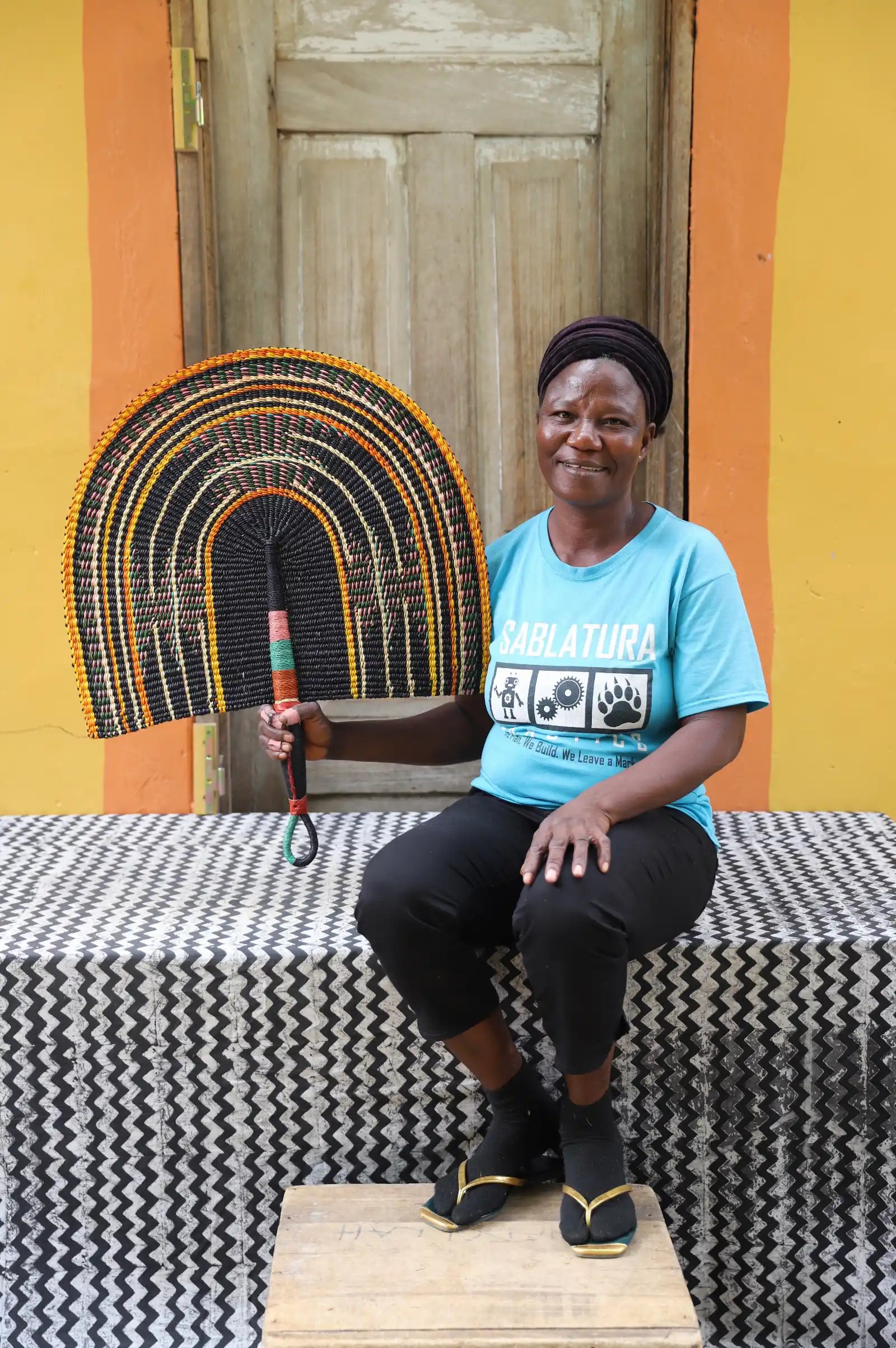 Naba Penga Wall Dècor Fan by Ayine Awuni