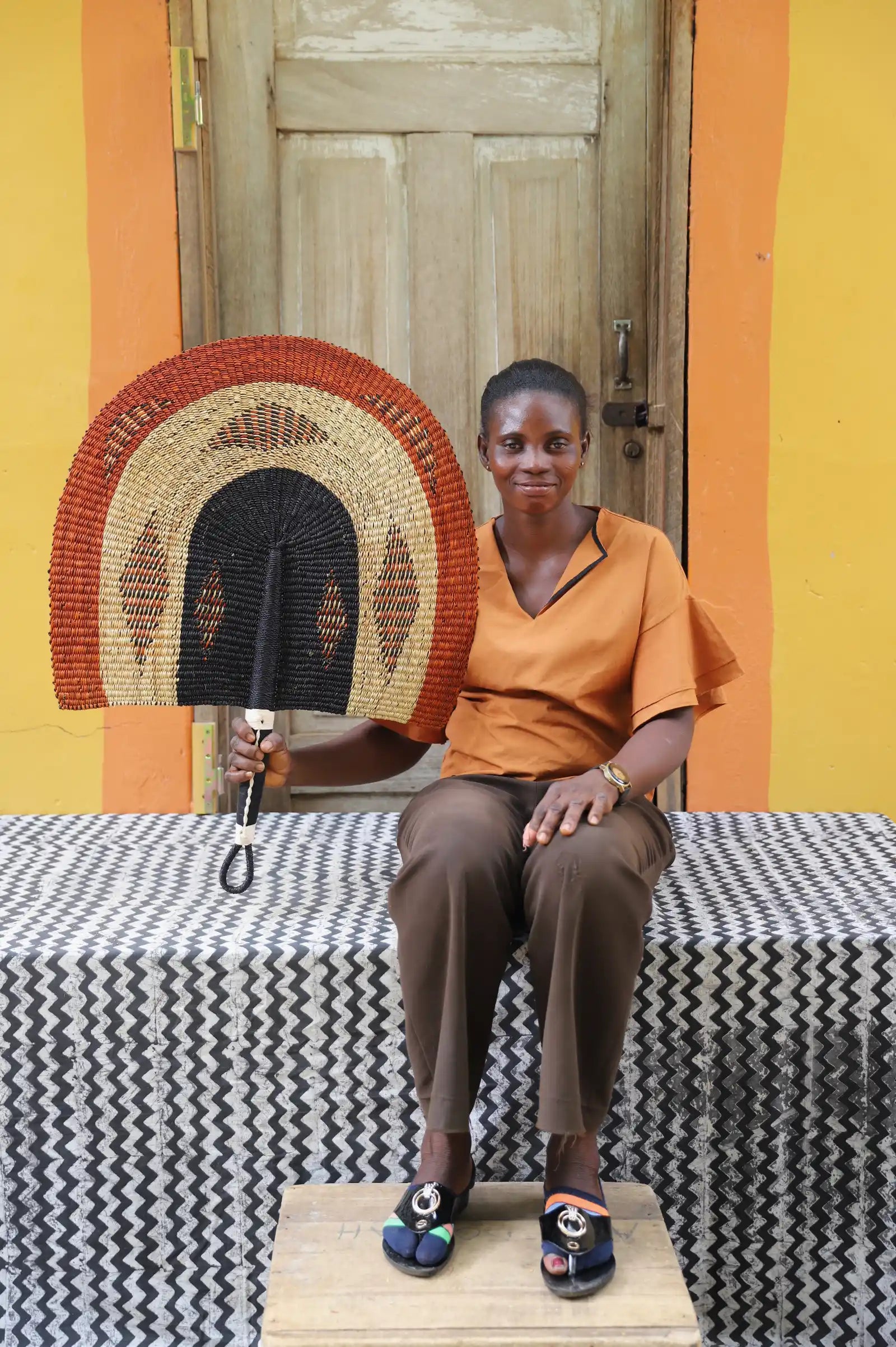 Naba Penga Wall Dècor Fan by Modesta Adongo