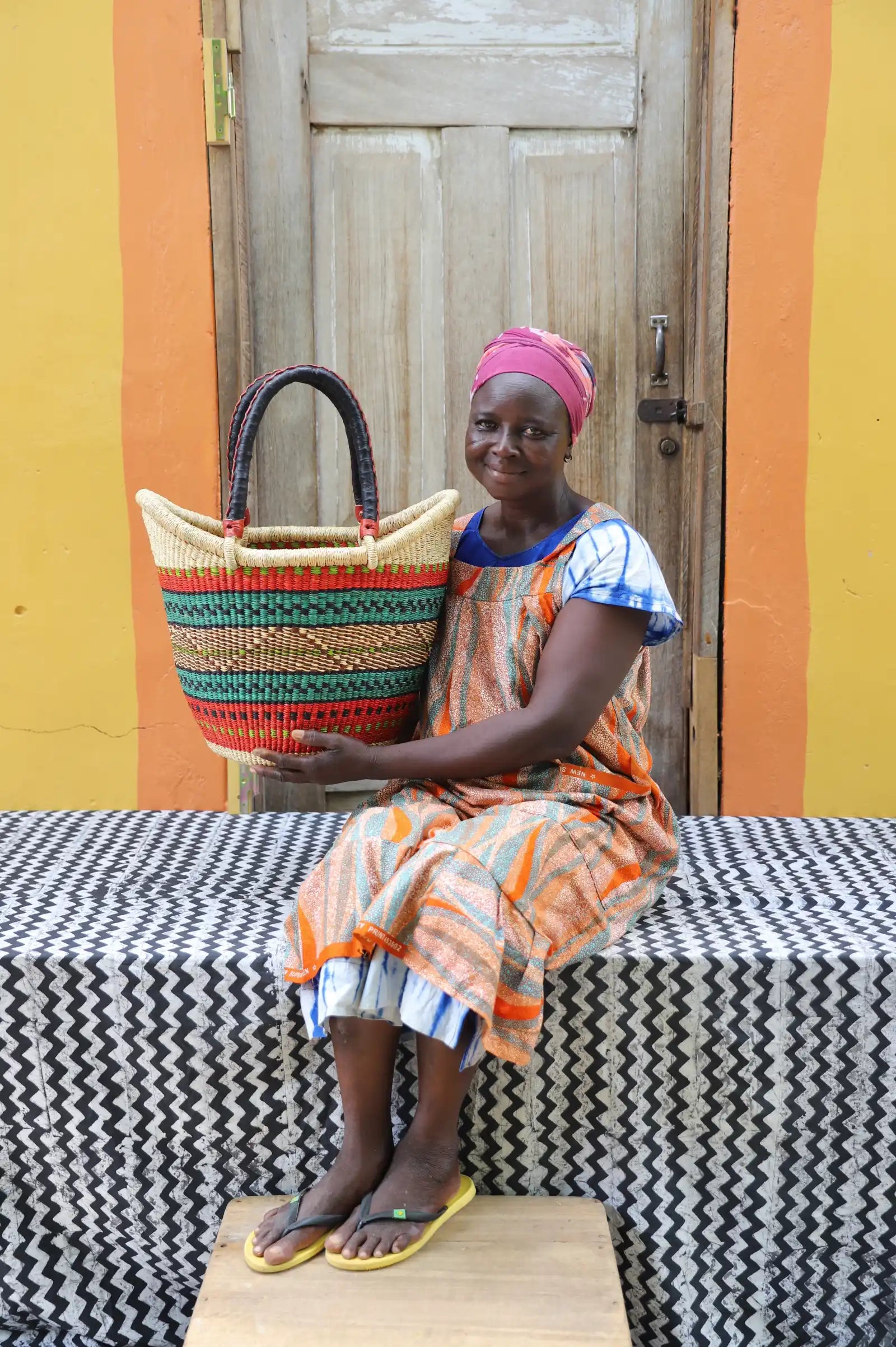 Nyariga Shopping Basket (Large) by Talata Azusiyine
