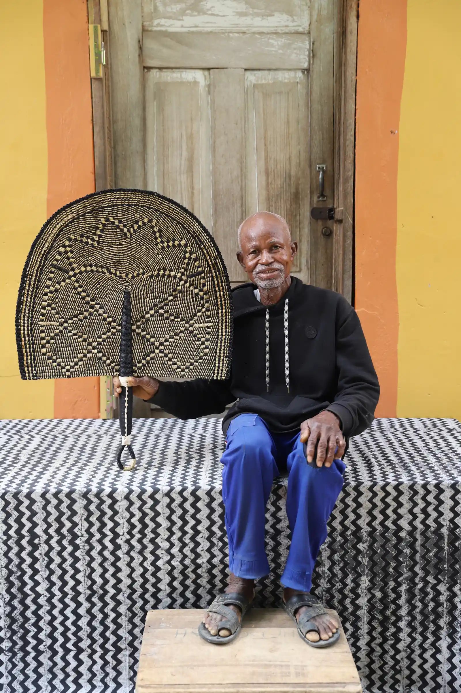 Naba Penga Wall Dècor Fan by Ndene Ayamga