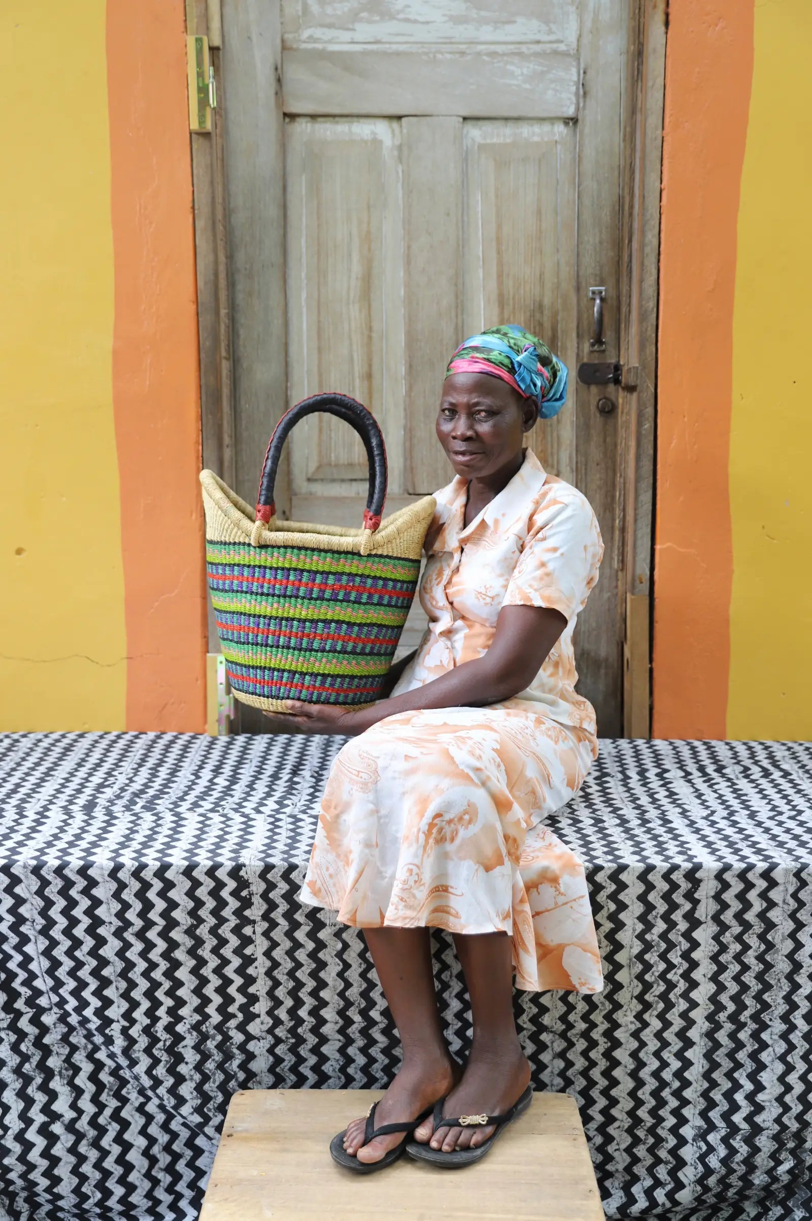 Nyariga Shopping Basket (Medium) by Asumpoya Asaah