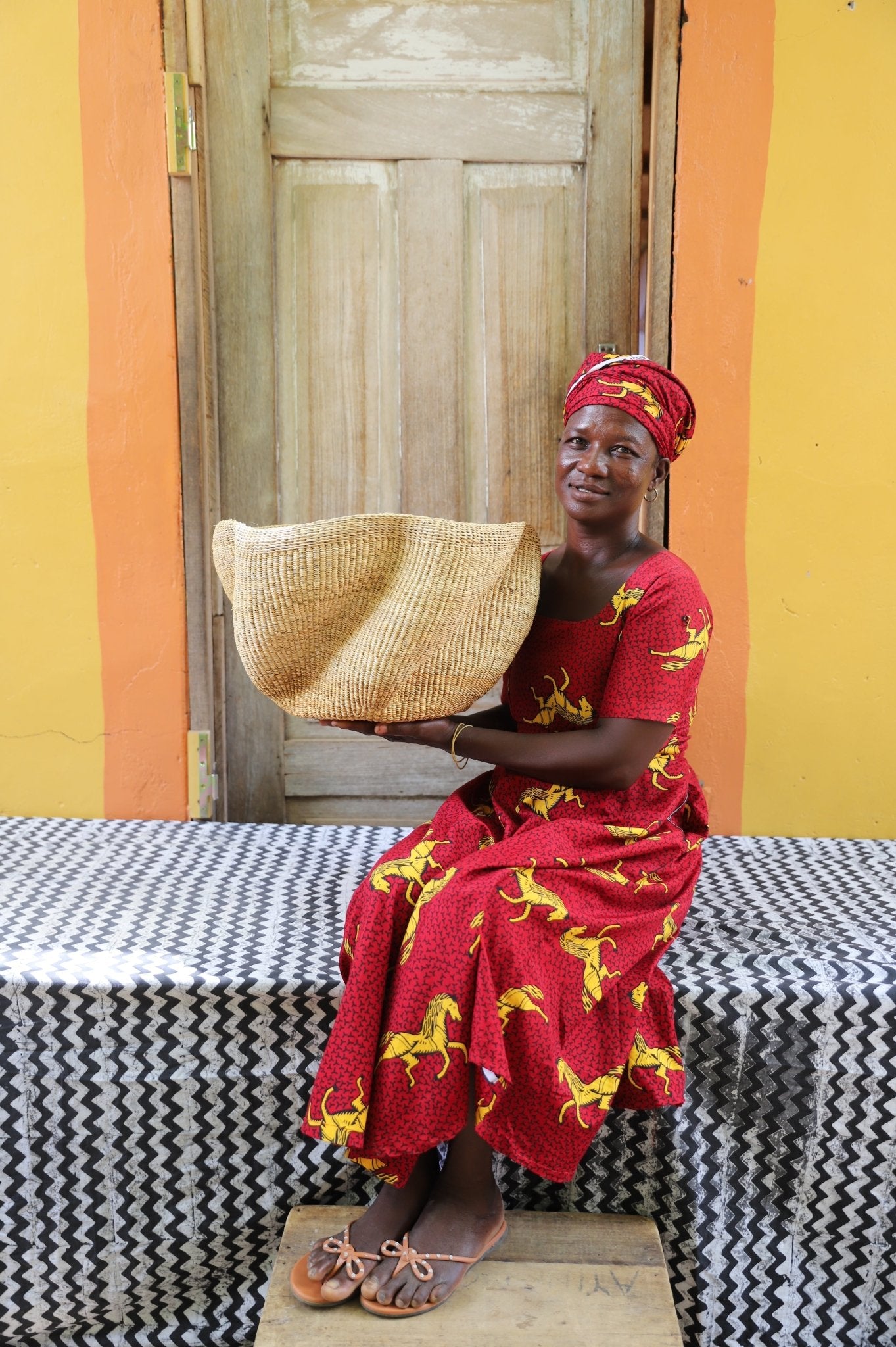 Pakurigo Wave Décor Basket (Large) - The Baba Tree Basket Company