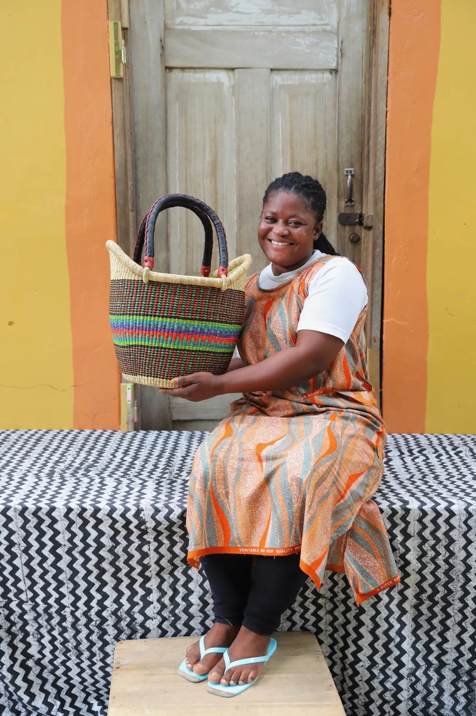 Nyariga Shopping Basket (Small) by Mary Asoba