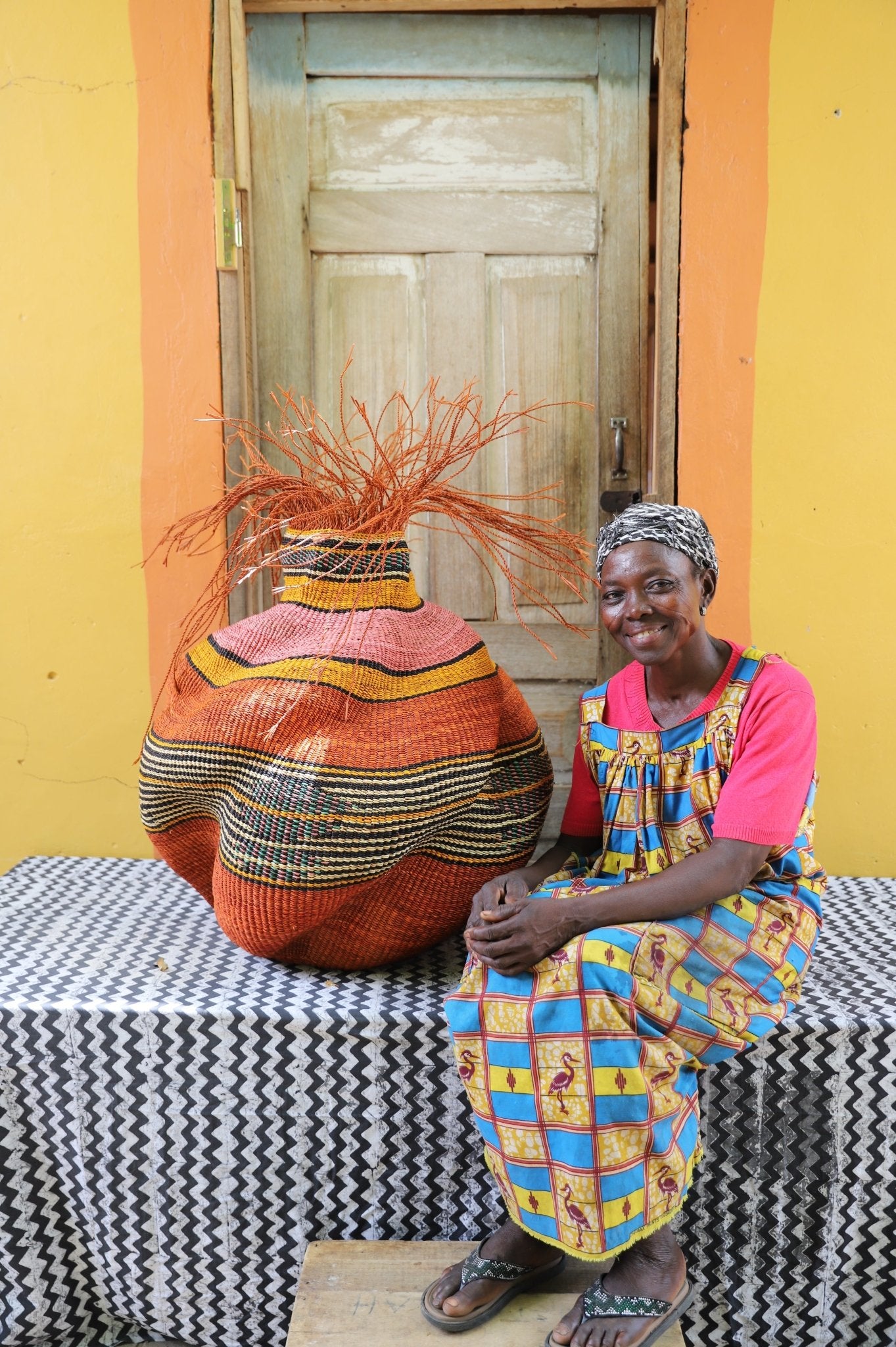 Tua - Tia (Baobab Tree) Art Basket (Medium) - The Baba Tree Basket Company