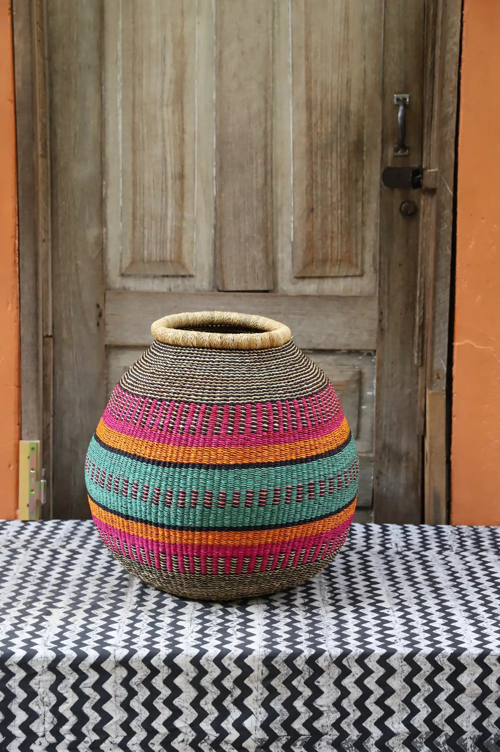 Kenkia  Art  Basket by Azupoka Nyaaba