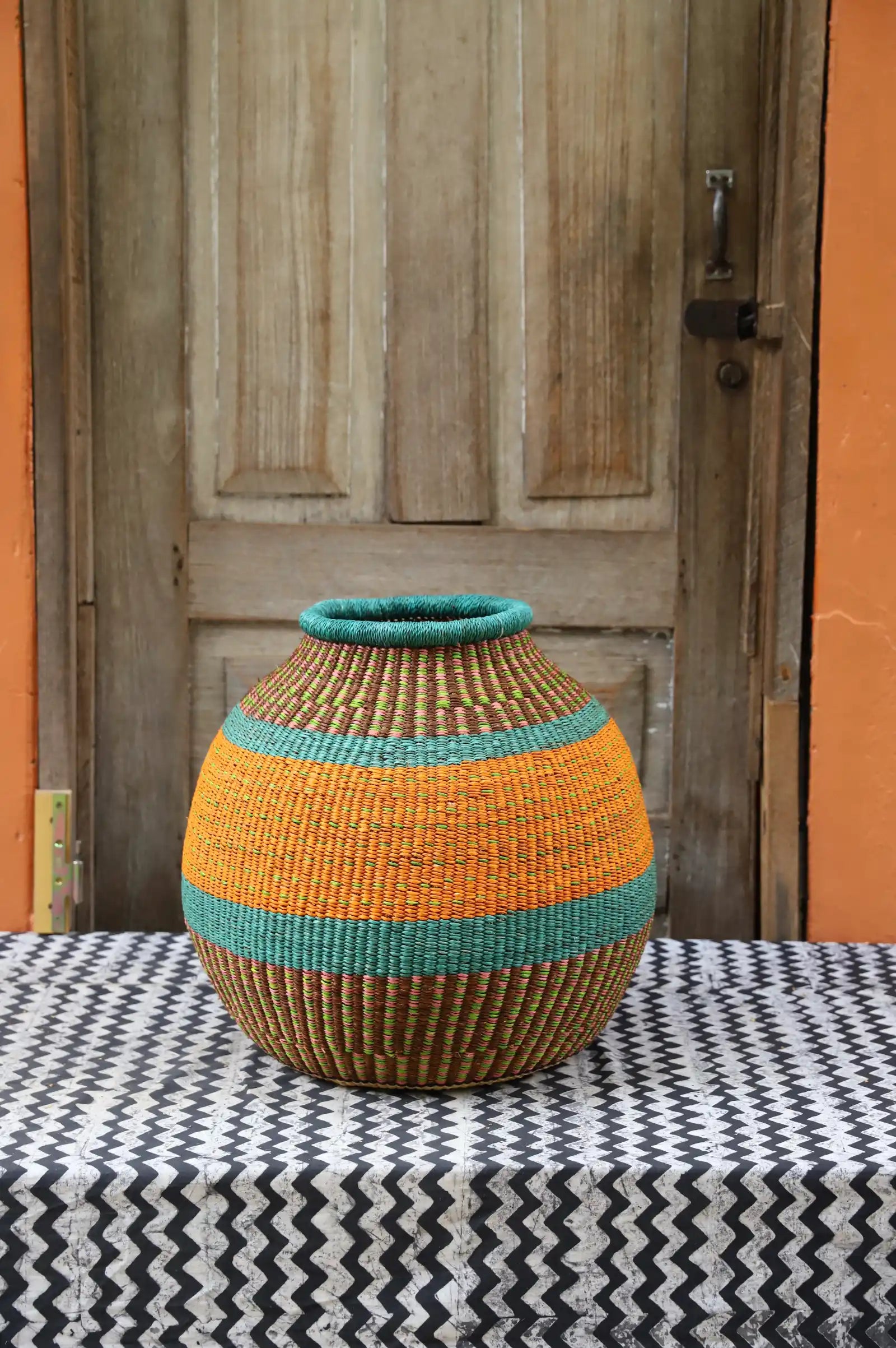 Kenkia  Art  Basket by Mavis Nsohbillah