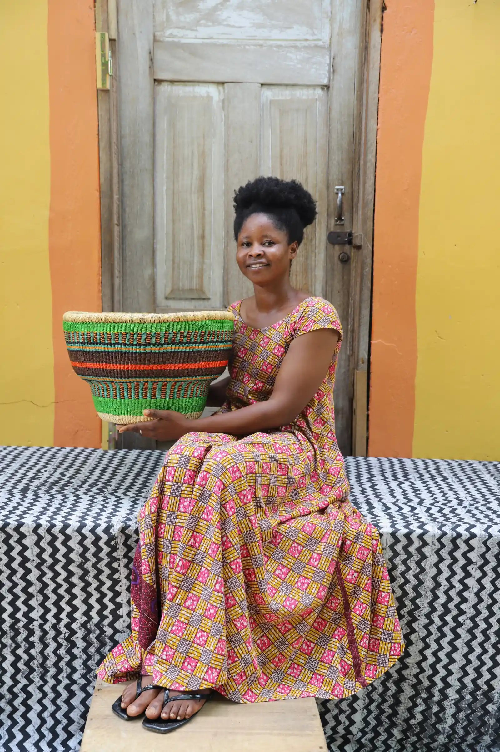 Drum Storage Basket (Large) by Faustina Abeene