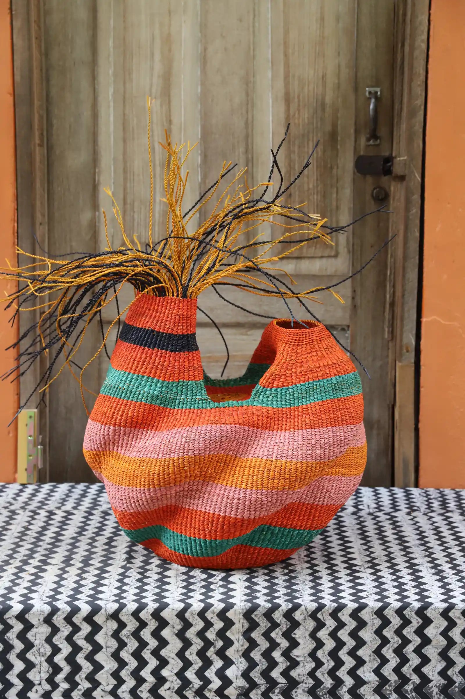 Woman and Man Art Basket (Small) Joyce Adagaam