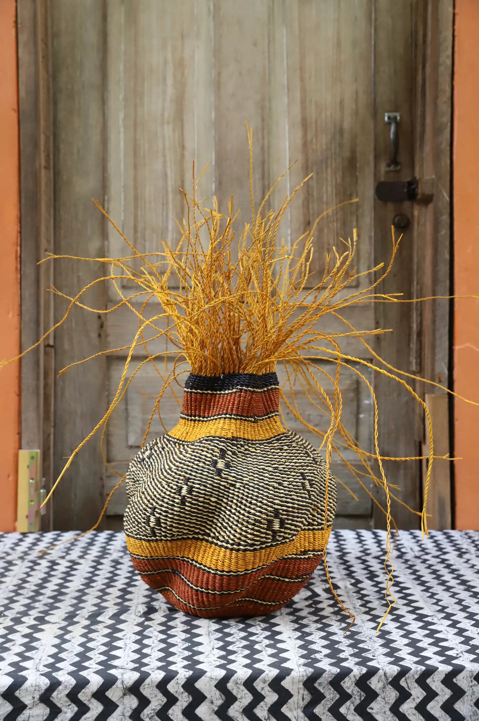 Tua-Tia (Baobab Tree) Art Basket (Tiny) by Anaamah Alagberigo