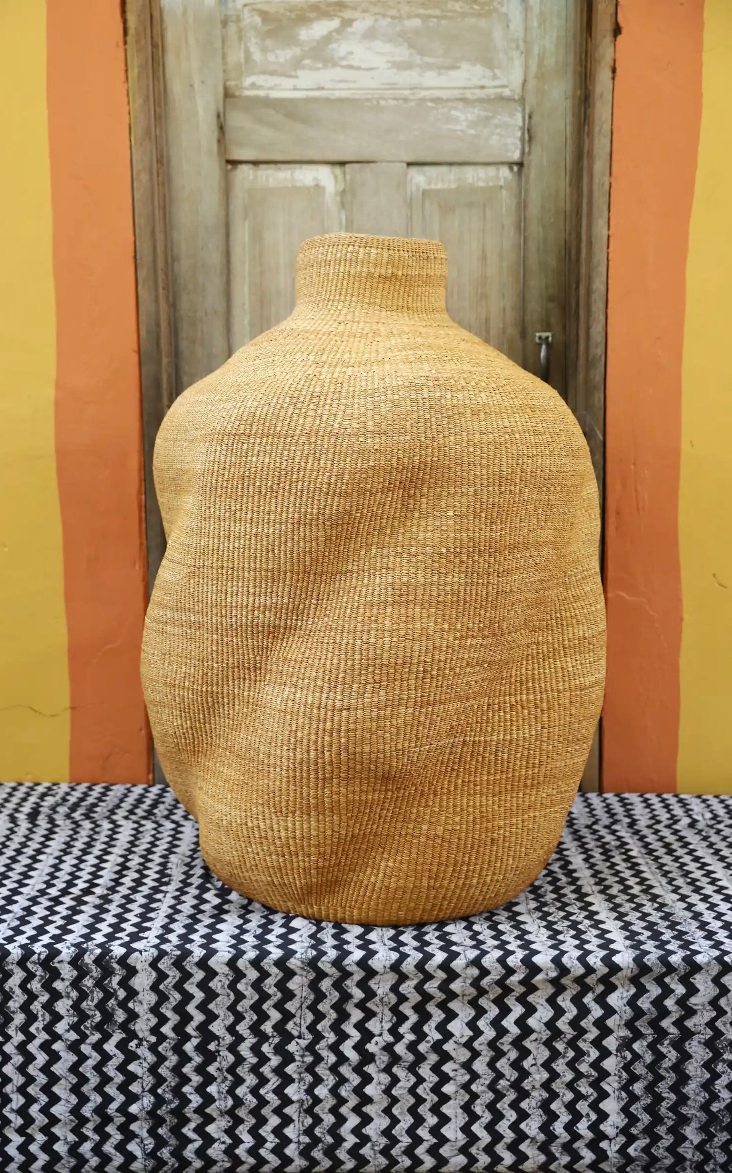 The Slow Wave Vase Art Basket (Large) by Cynthia Ayine