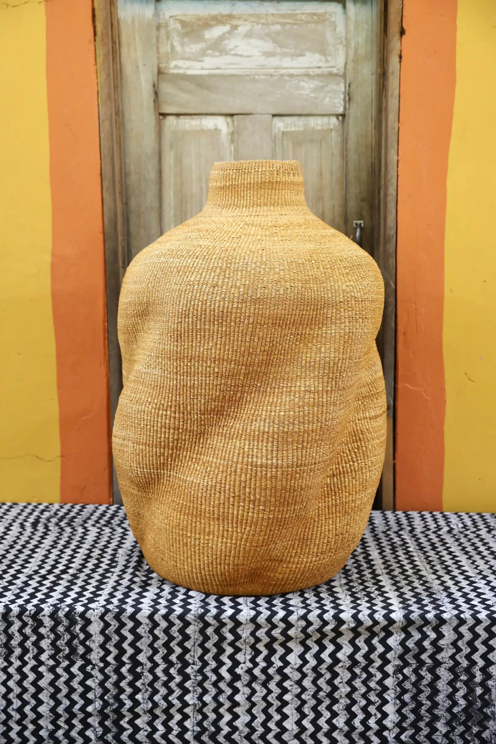 The Slow Wave Vase Art Basket (Large) by Cynthia Ayine