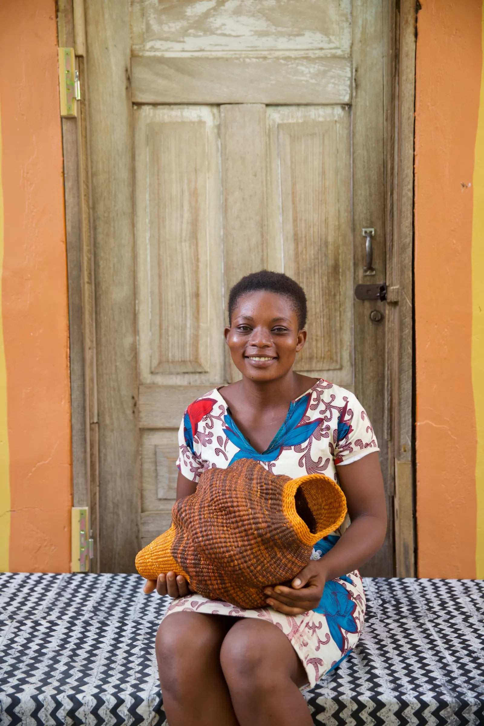 Conch (Katayeli -Tia) Art Basket (Small) by Sophia Adagaam
