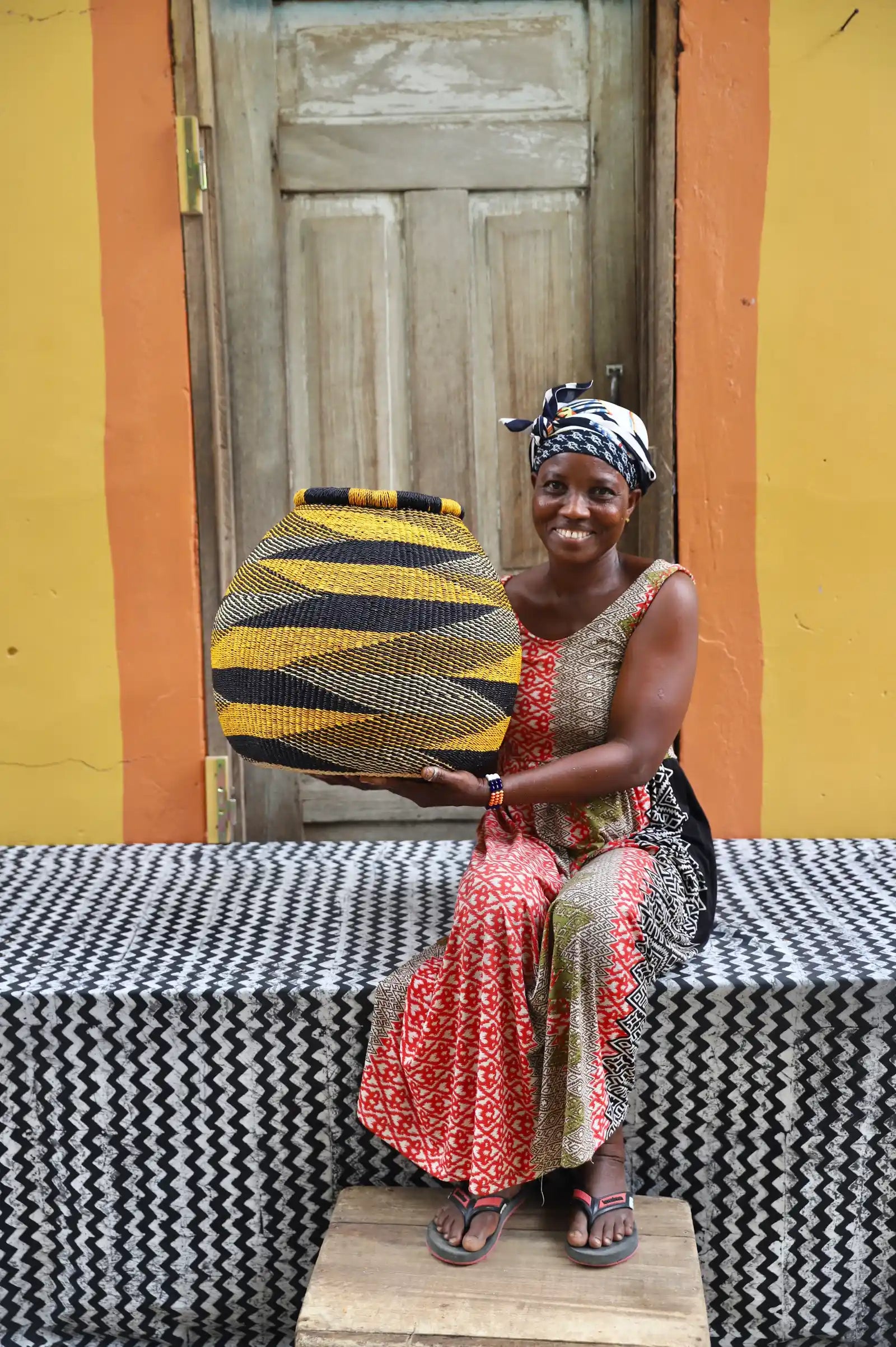 Kenkia  Art  Basket by Assibi Abagna