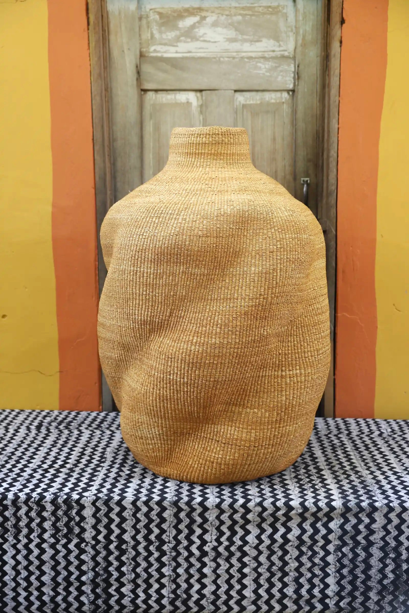 The Slow Wave Vase Art Basket (Large) by Cynthia Ayine