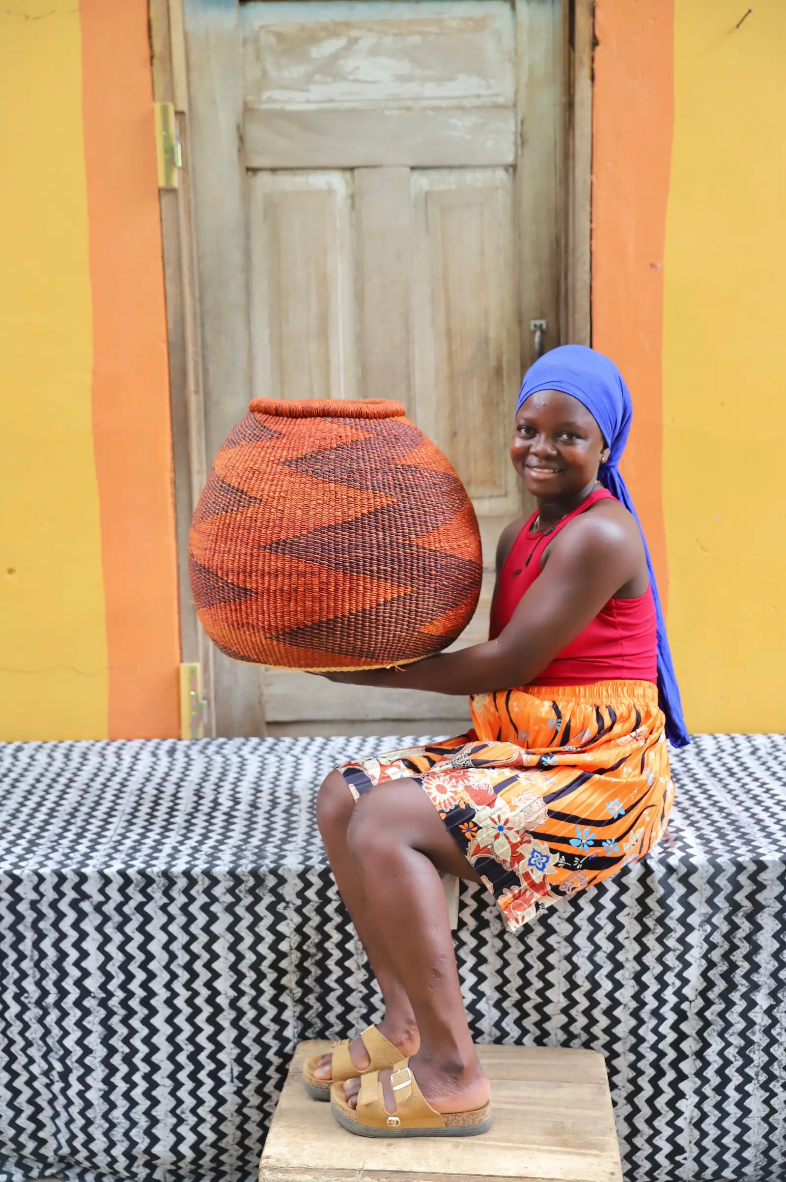 Kenkia  Art  Basket by Lamisi Ayine