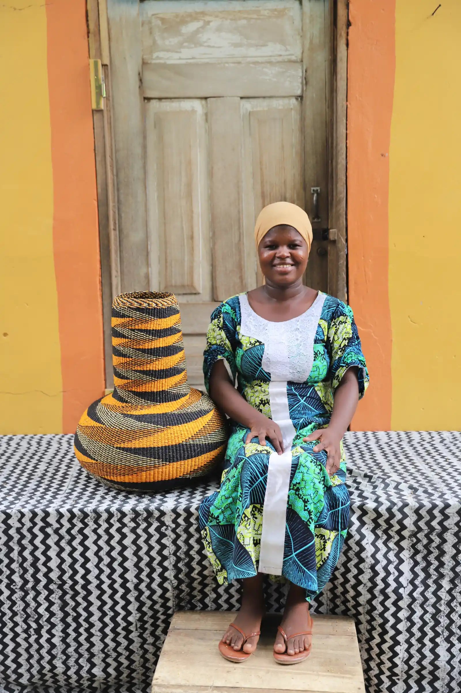 Sinyaka  Art Basket by Martha Adongo