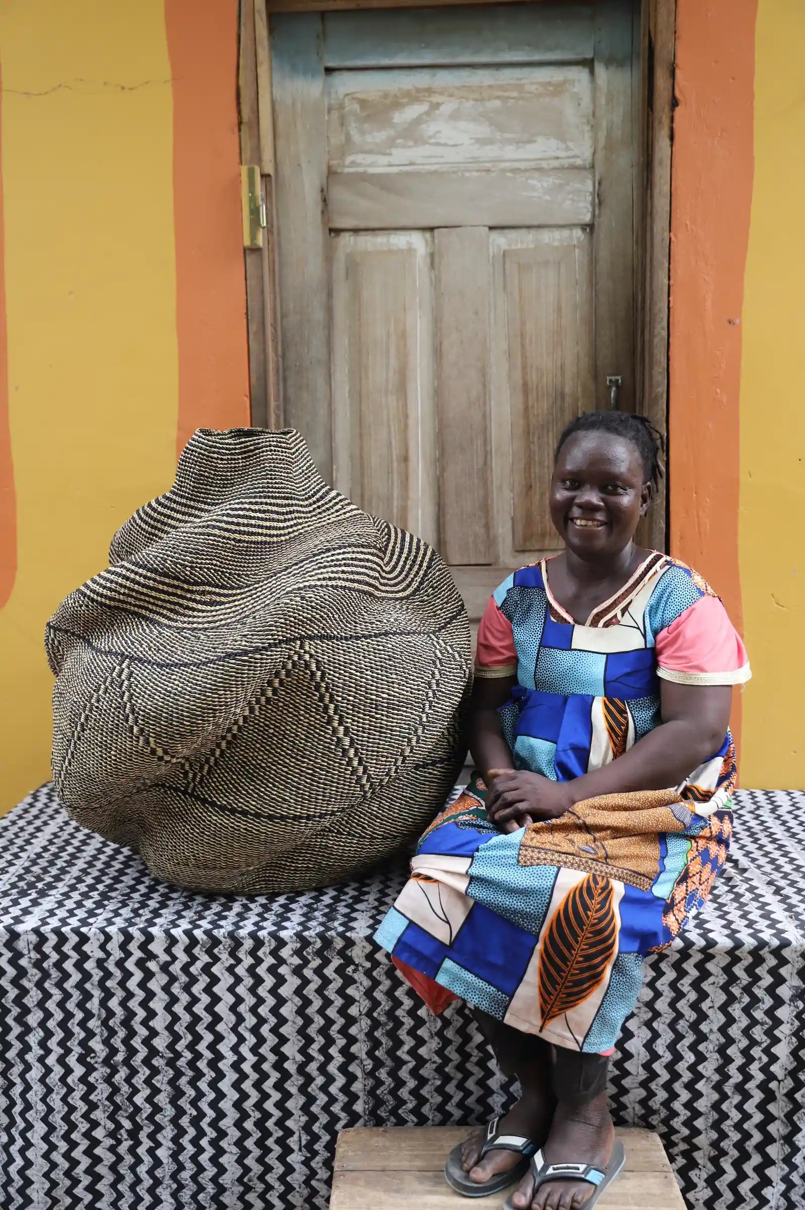 Yoomelingah-yure Art Basket (Large) by Teni 