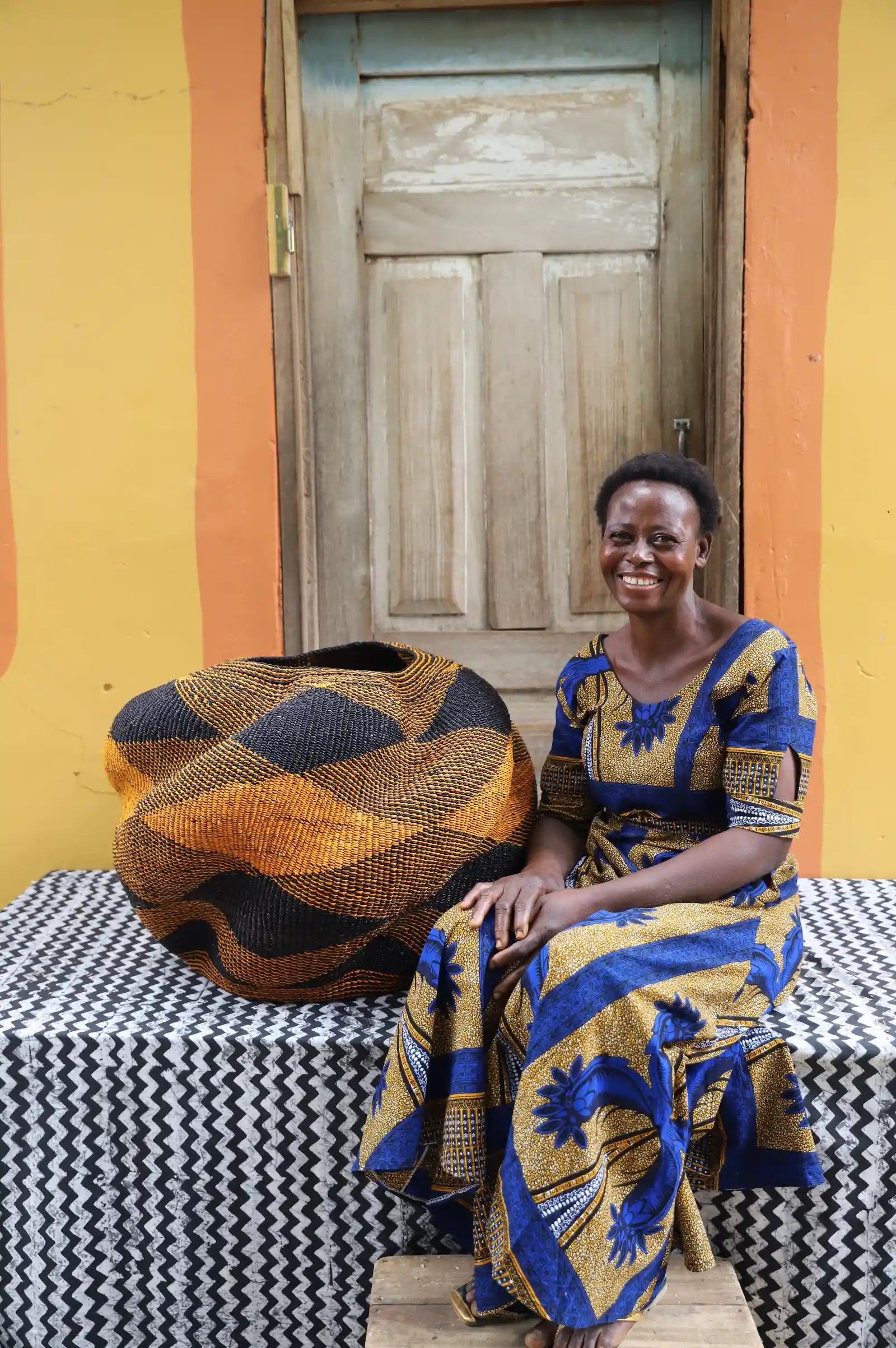 Ayeratukko  Art Basket by Nyaamah Atingabono