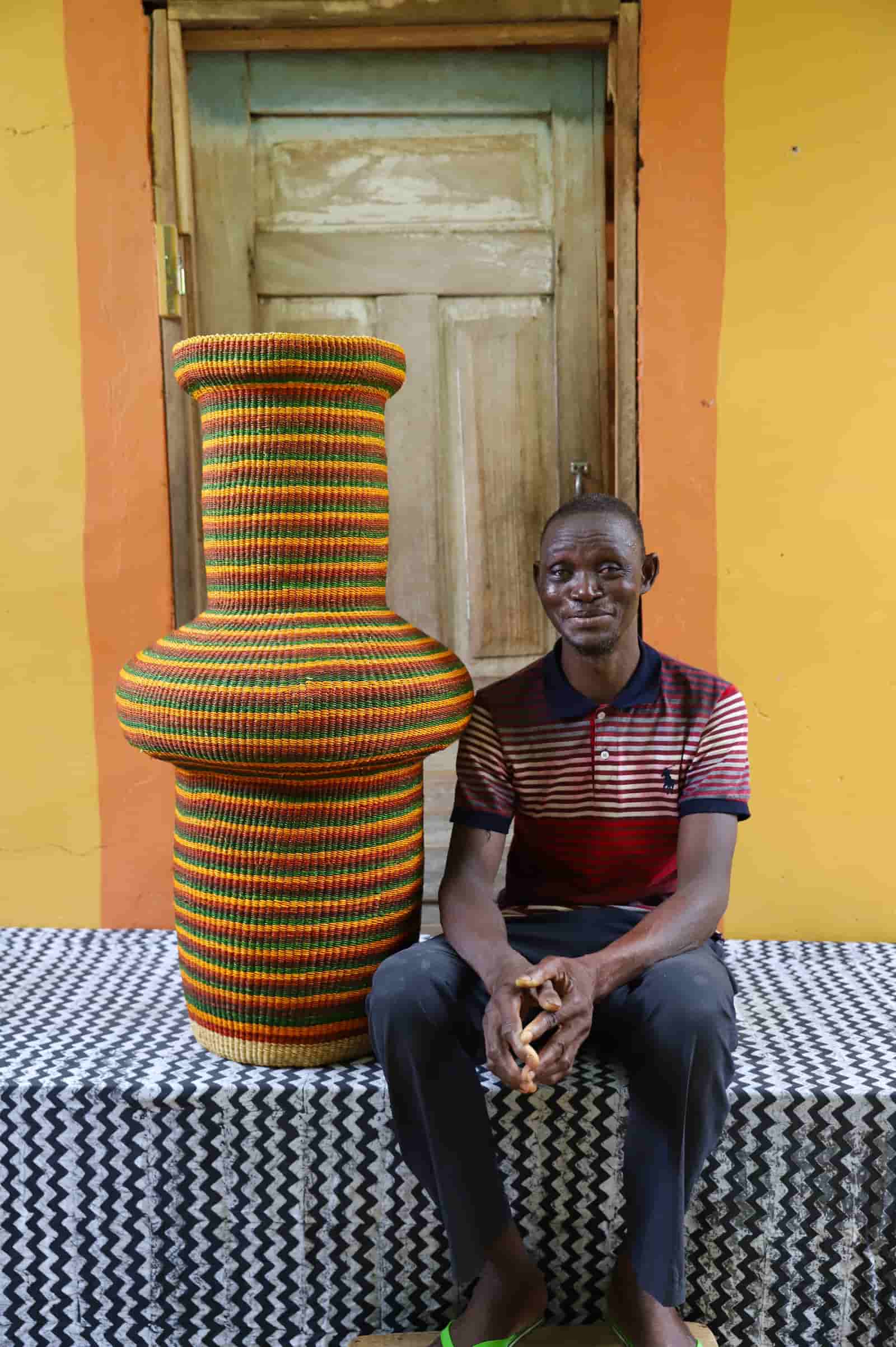 Tall Dugla Art Basket - The Baba Tree Basket Company
