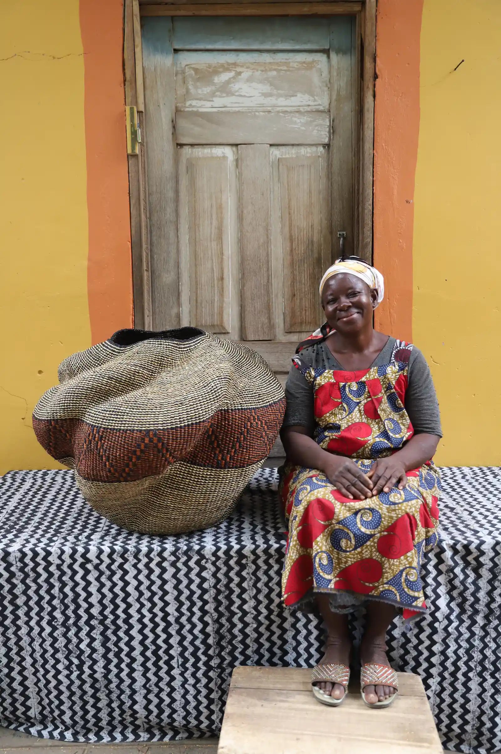 Ayeratukko  Art Basket by Lariba Atiah