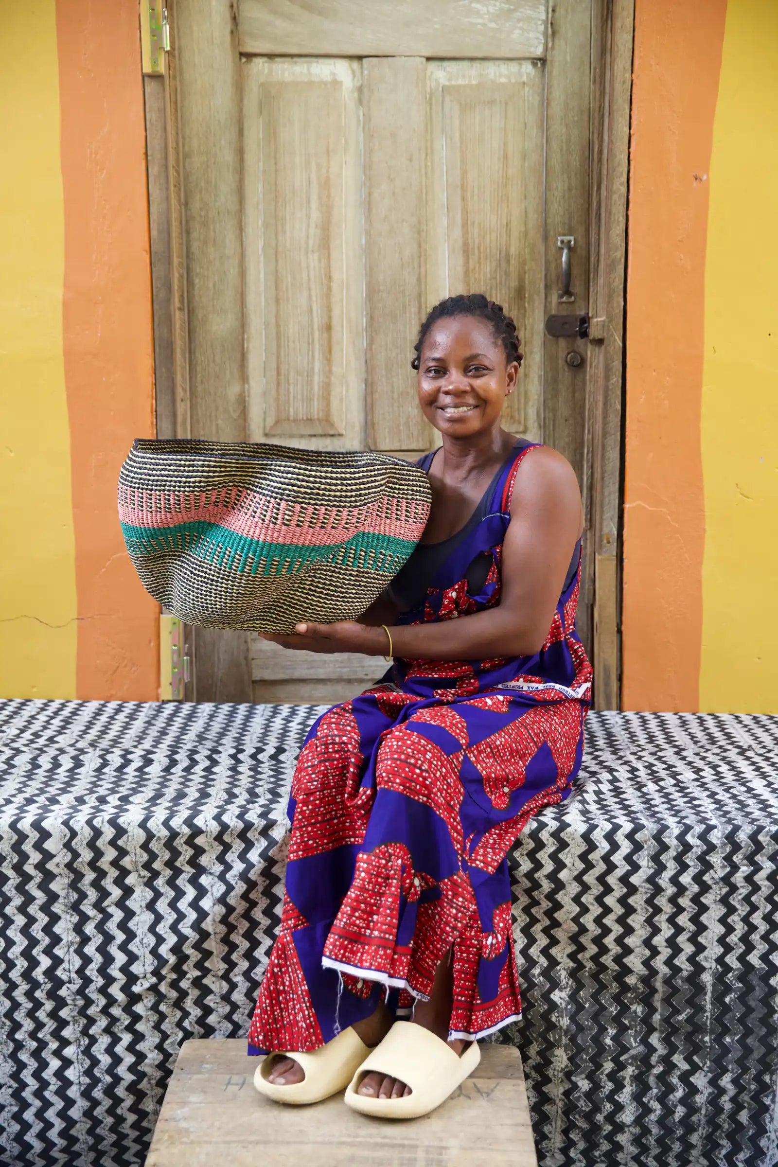 Pakurigo Wave Home  Décor Basket (Large) by Azumah 