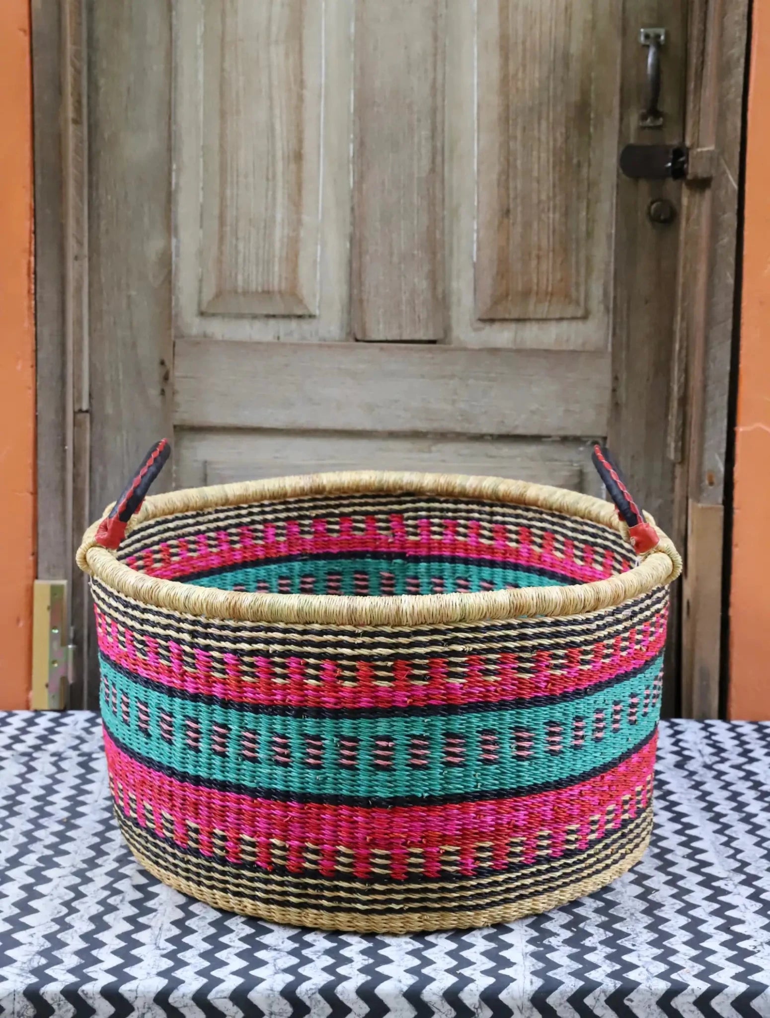 Woven Tub (Small) Handwoven in Ghana
