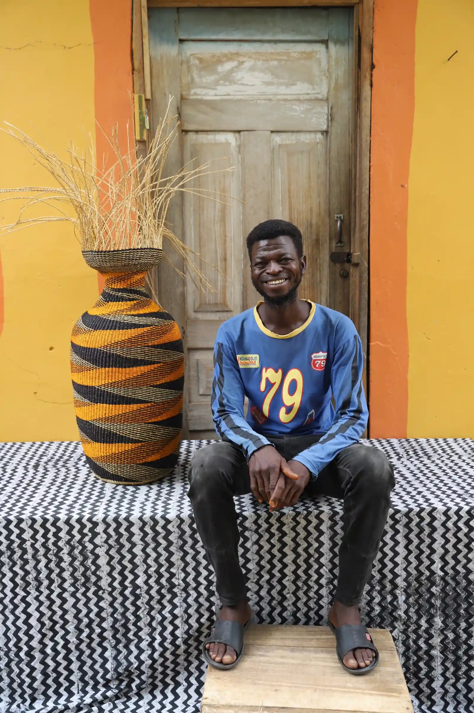 Baare Art Basket (Medium) by Richmond Ameribire