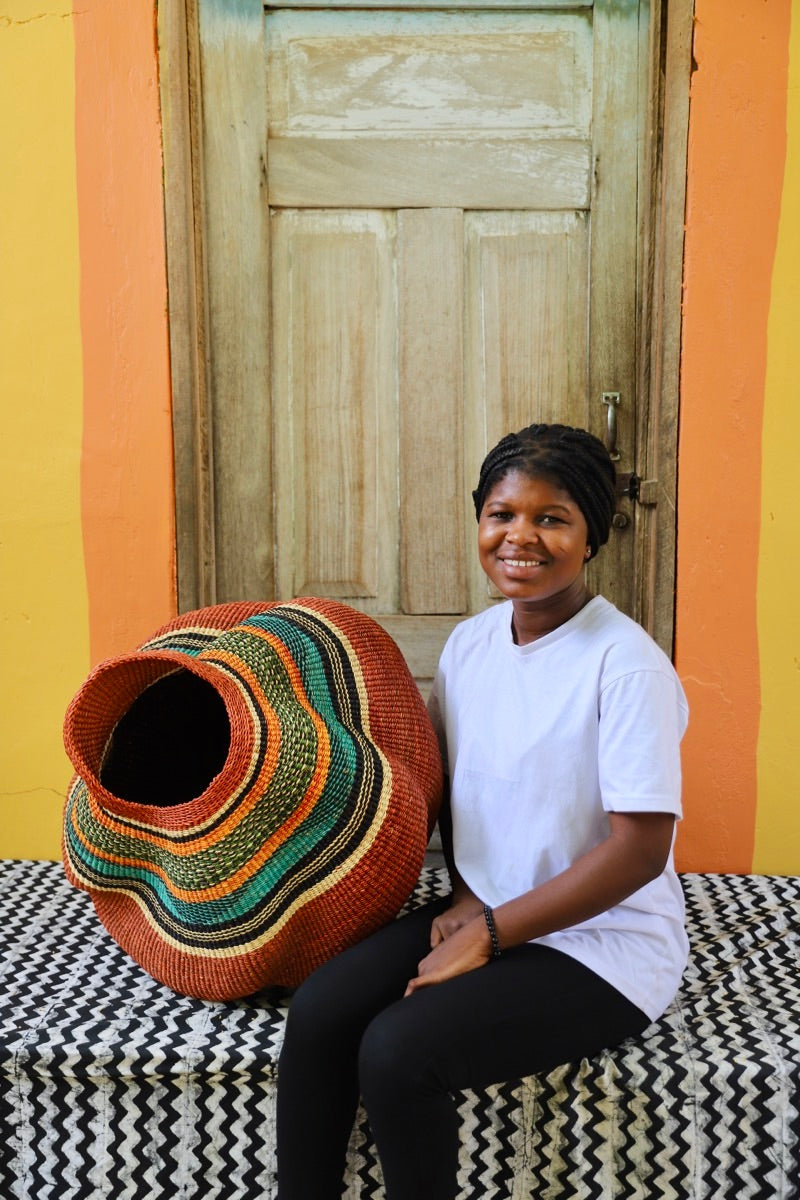 Conch (Katayeli Tia) Art Basket  (Medium) by Martha Adongo