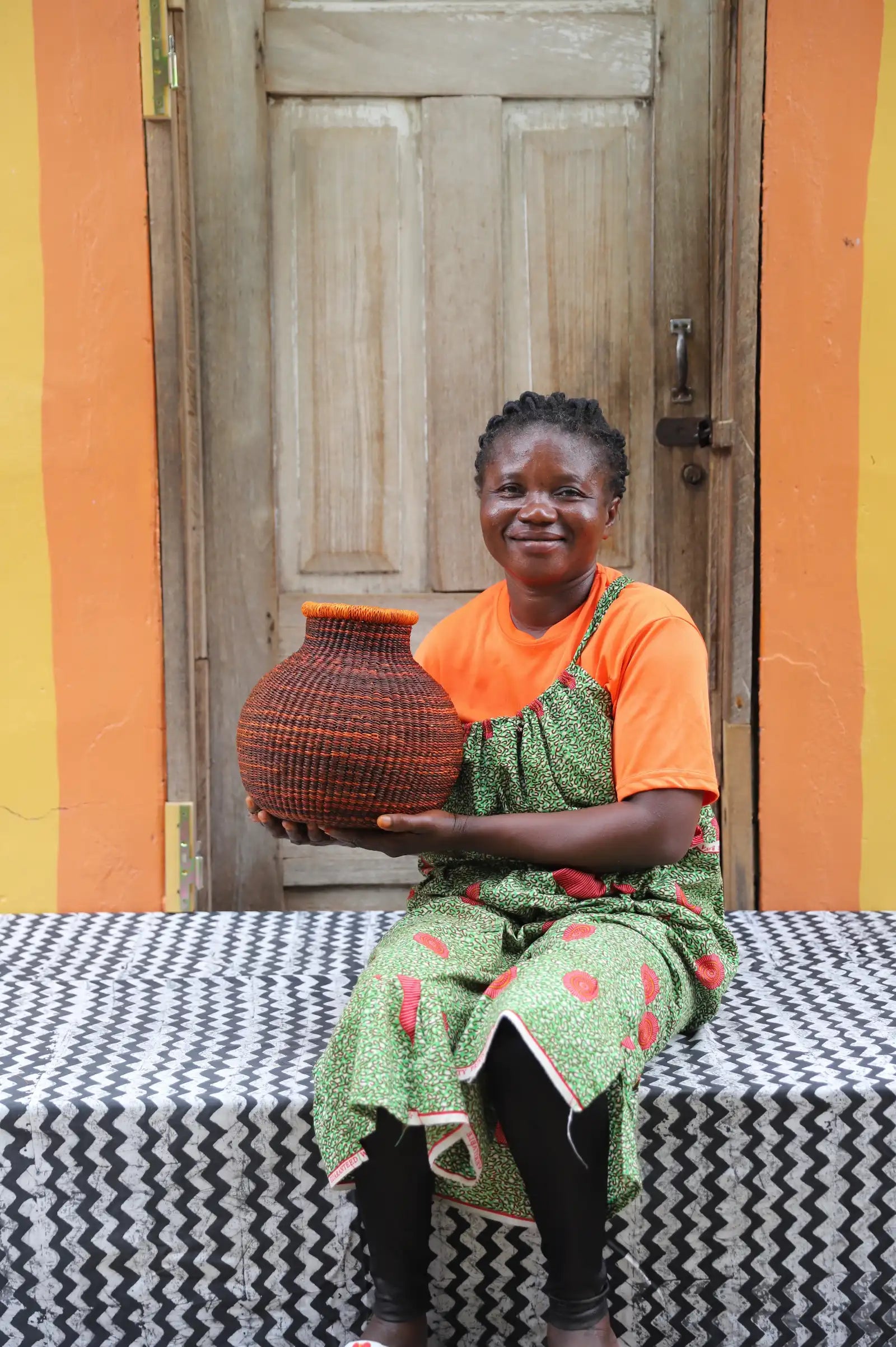 Jemima 10 Cows Dècor Basket (Tiny)  by Anamolika Azure