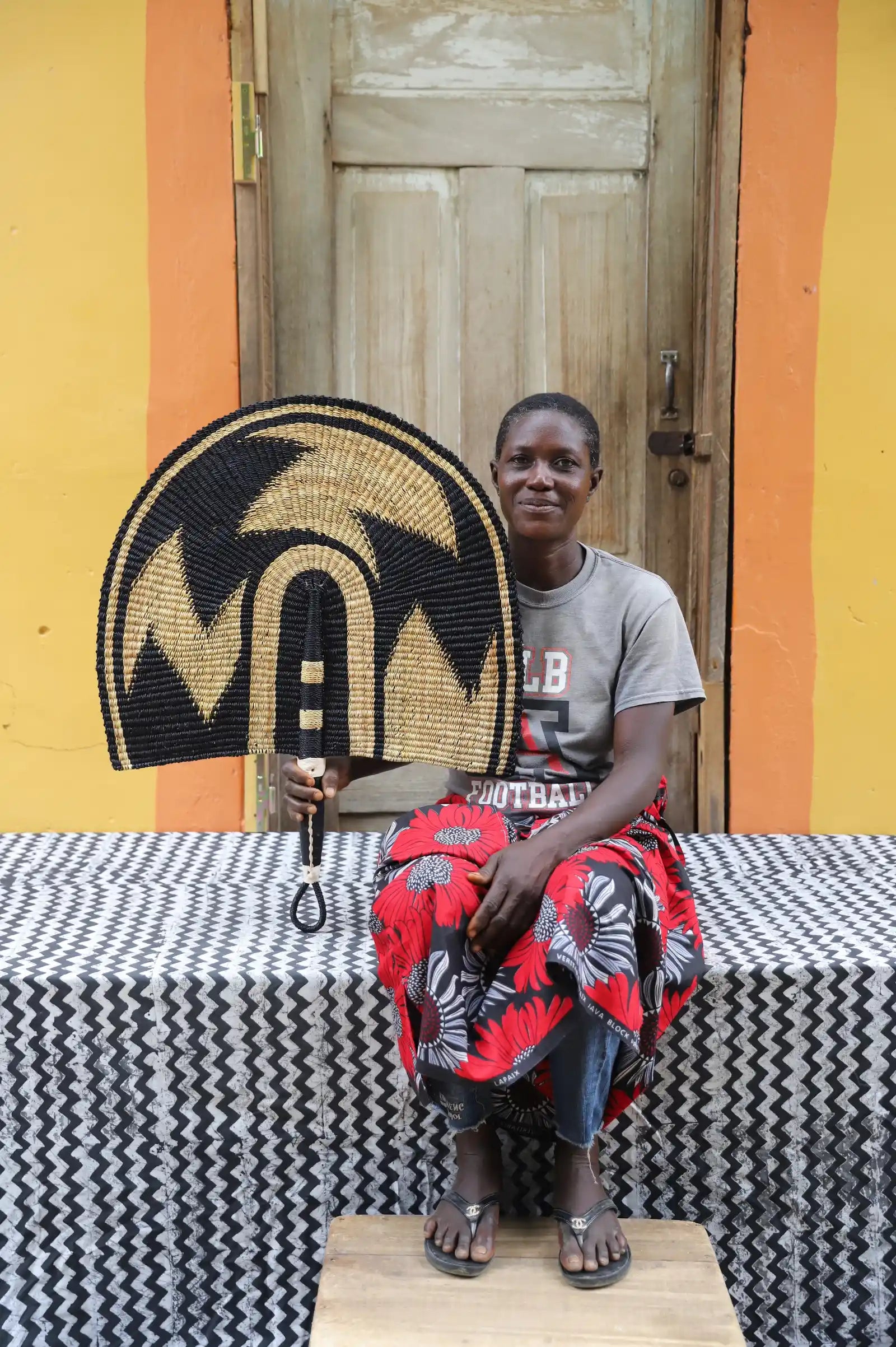 Naba Penga Wall Dècor Fan by Linda Ayamga