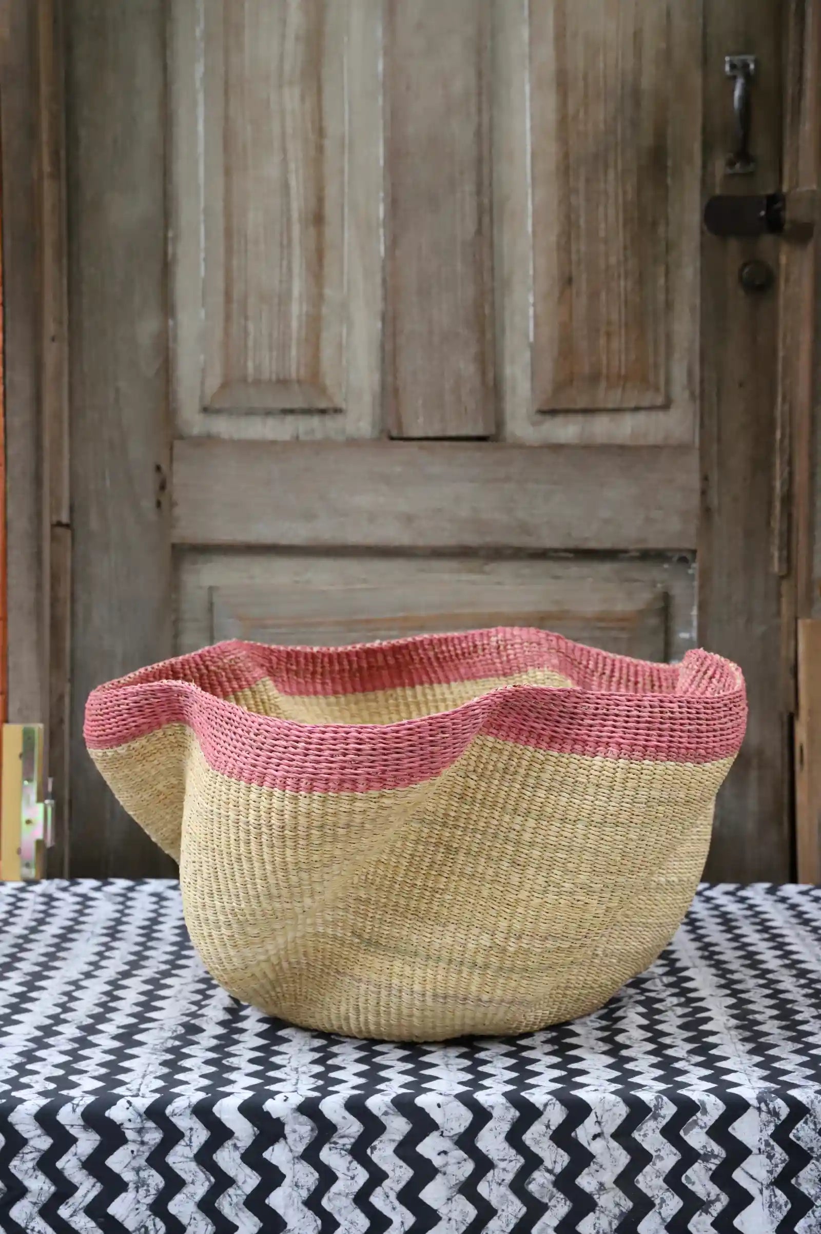 Pakurigo Wave Home  Décor Basket (Large) by Charity Atuah