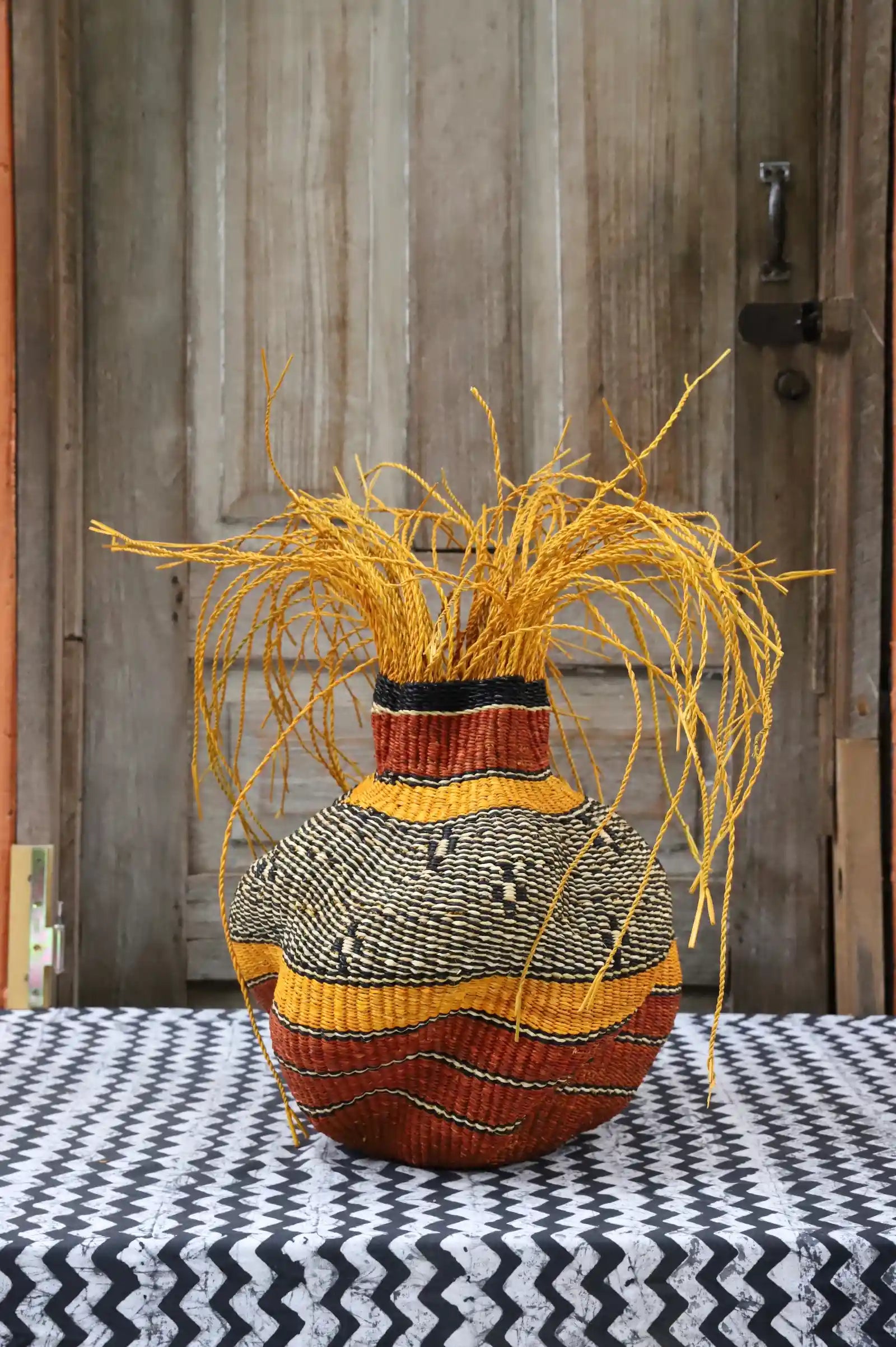 Tua-Tia (Baobab Tree) Art Basket (Tiny) by Selina Ayengasum